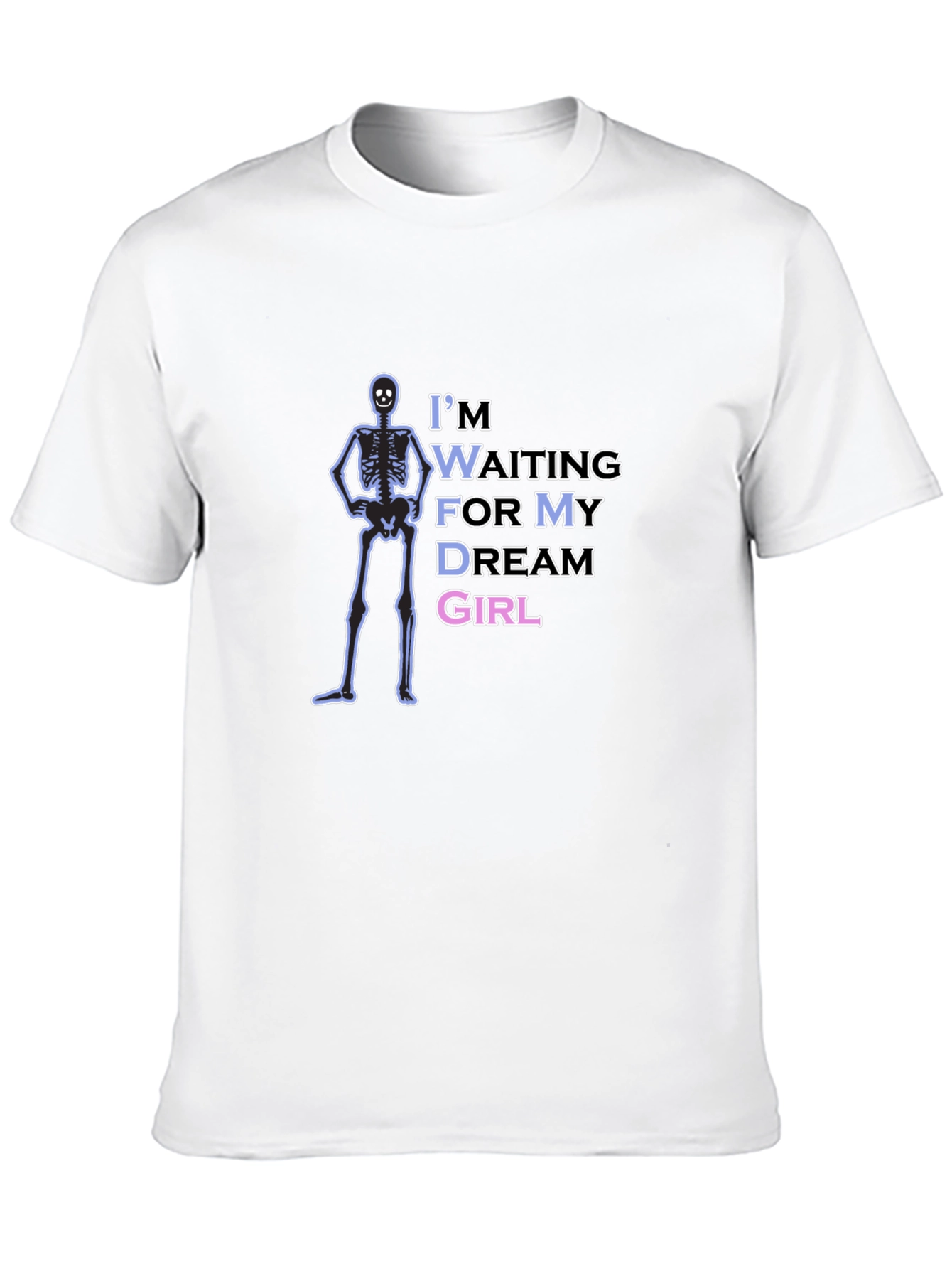 Waiting Skeleton Graphic Tee - Mens Black T-Shirt
