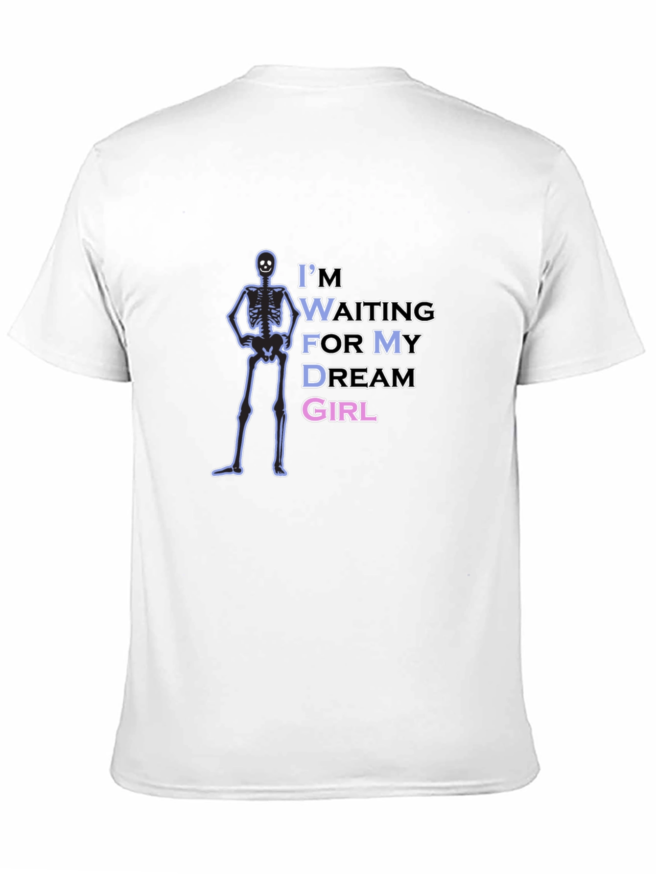 Waiting Skeleton Graphic Tee - Mens Black T-Shirt