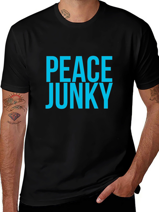 Peace Junky Graphic Tee - Mens Black T-Shirt