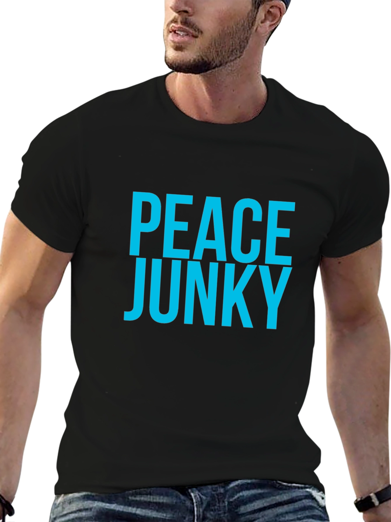 Peace Junky Graphic Tee - Mens Black T-Shirt