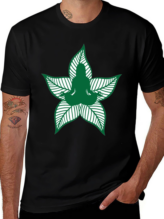 Yoga Leaf Graphic Tee - Mens
