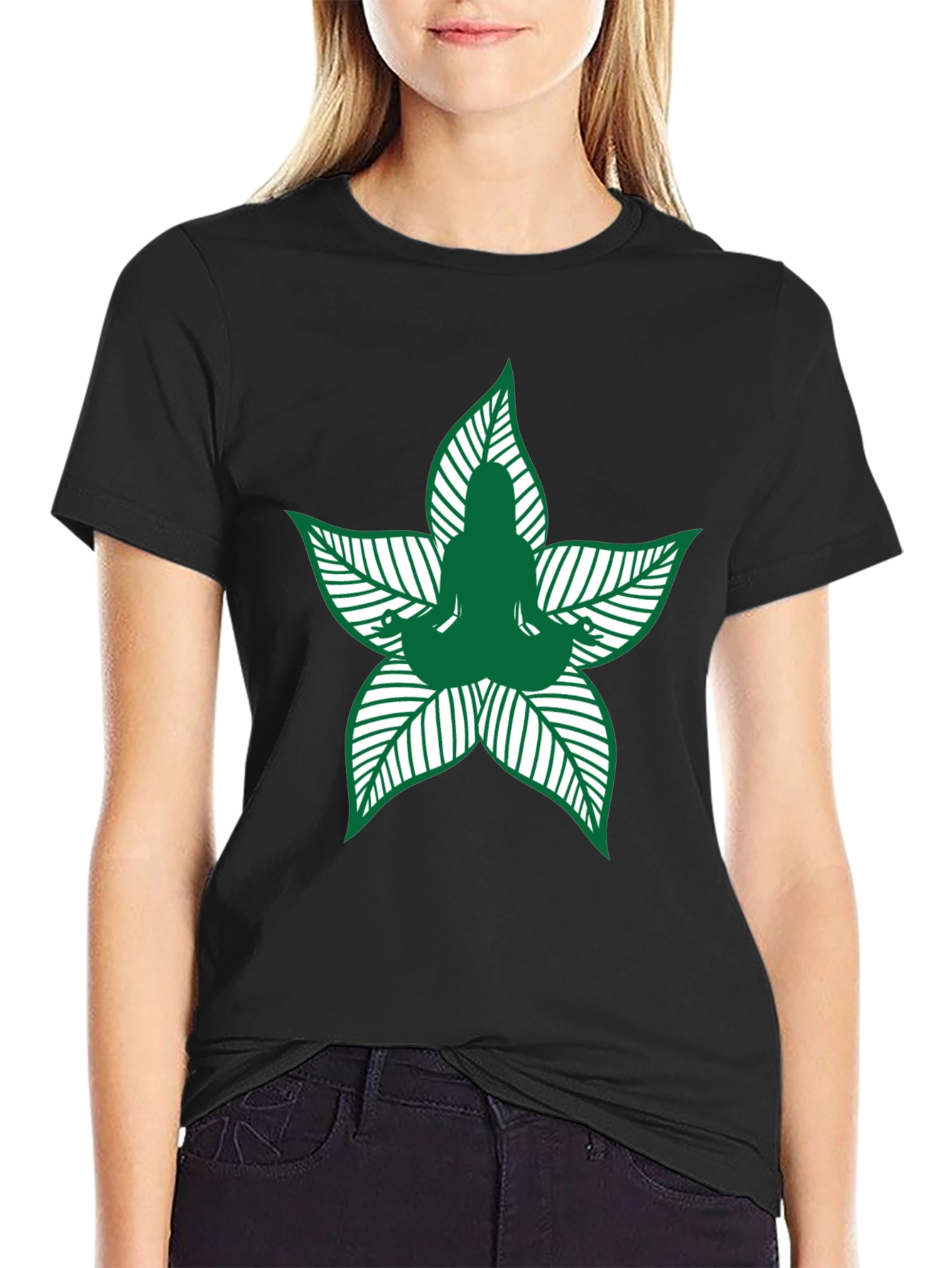Yoga Leaf Graphic Tee - Mens