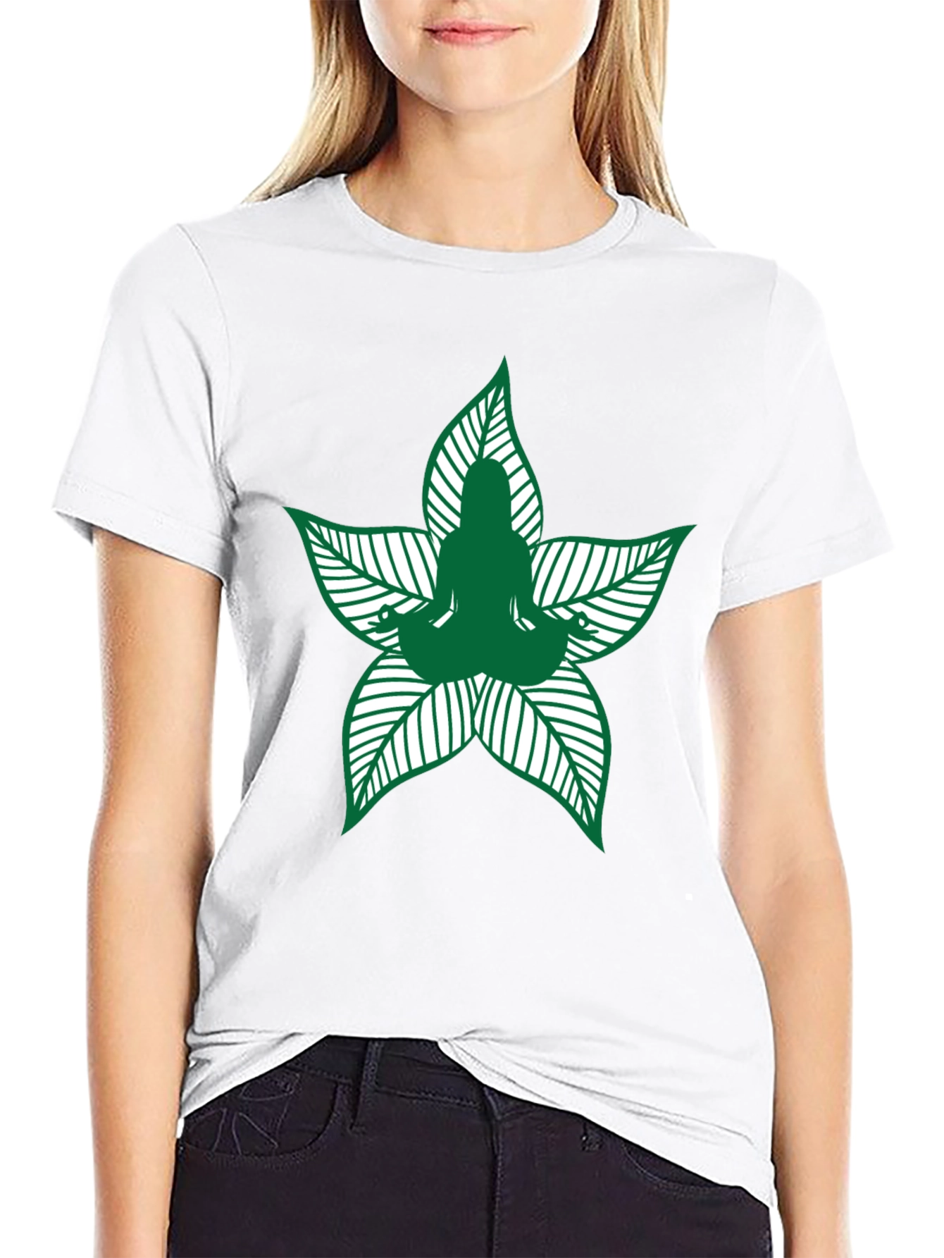 Yoga Leaf Graphic Tee - Mens