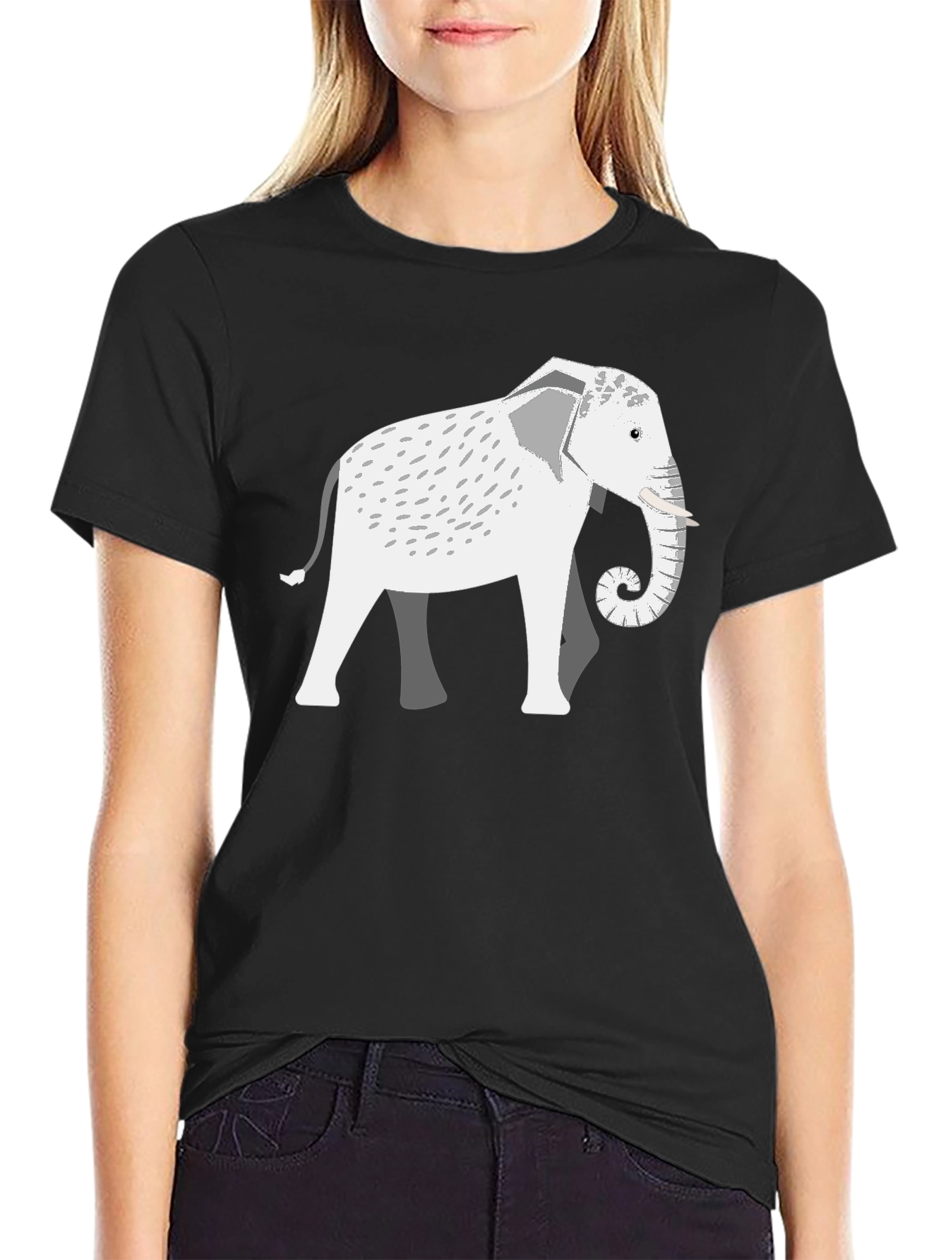 Elephant Graphic Tee - Unique Animal Design