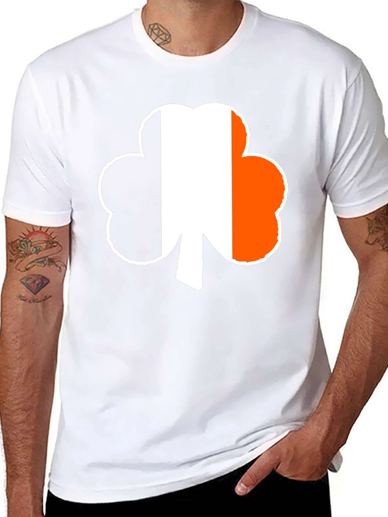 Irish Flag Shamrock T-Shirt - St. Patricks Day