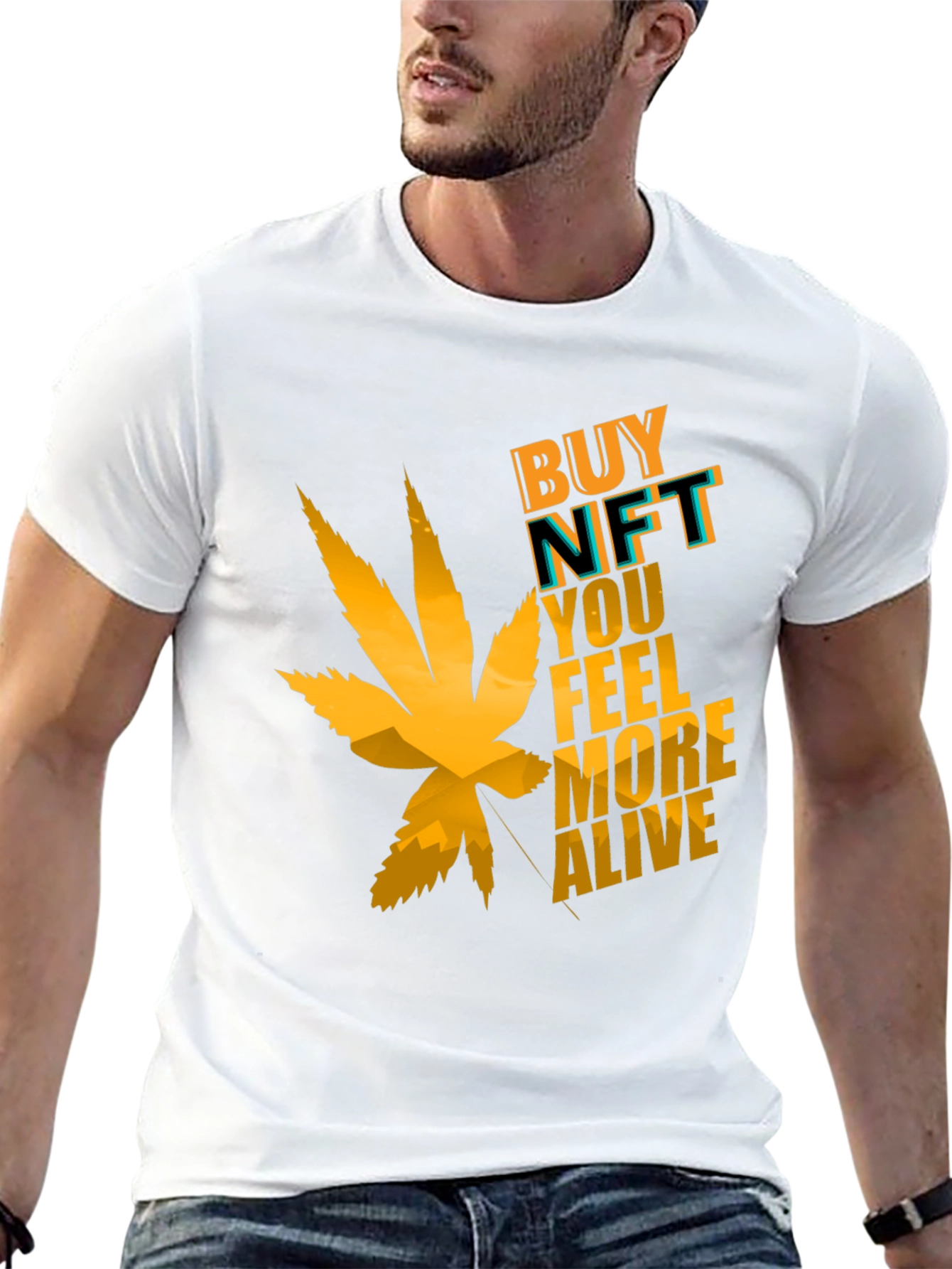 Buy NFT Feel More Alive Graphic Tee