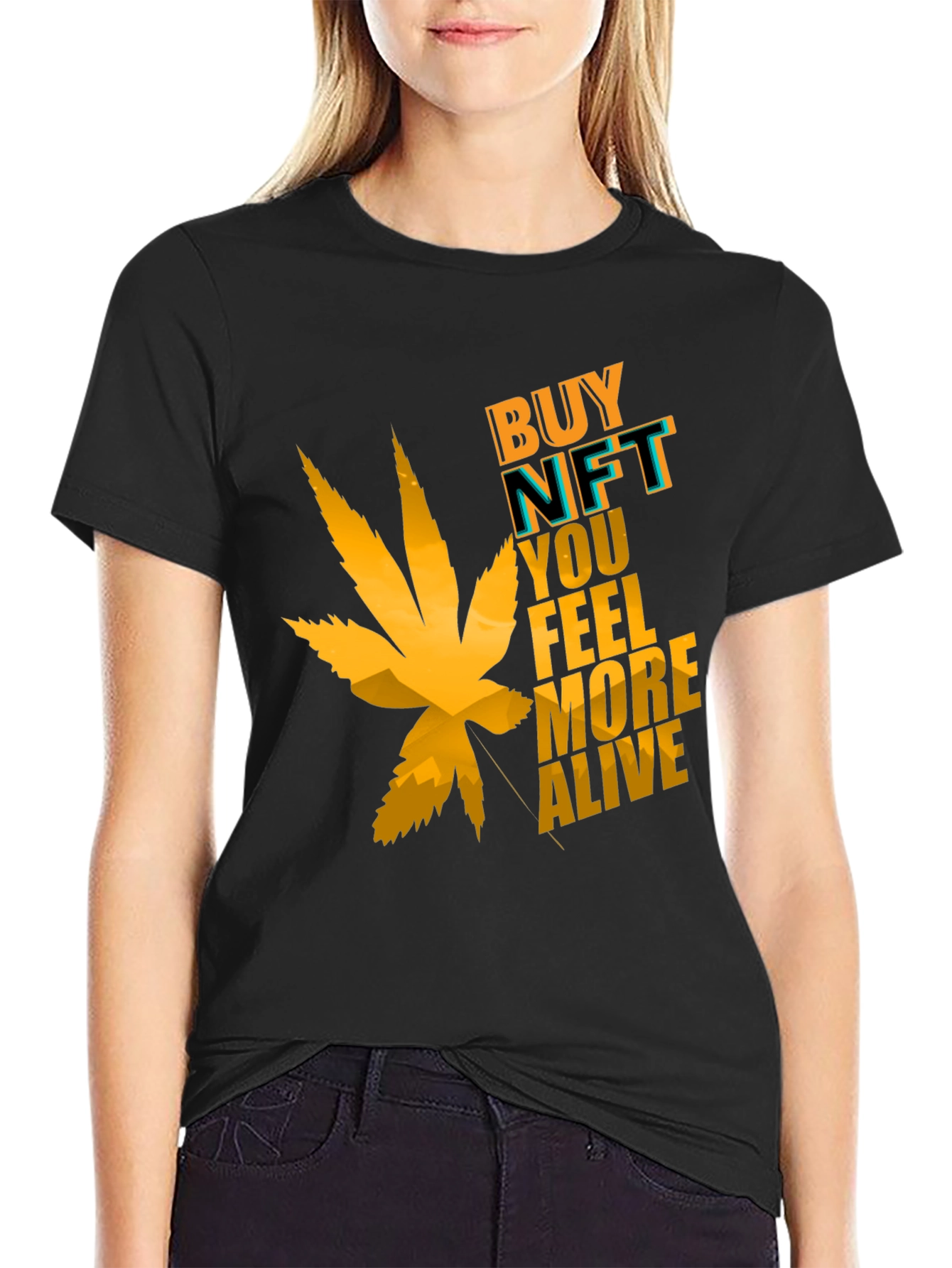 Buy NFT Feel More Alive Graphic Tee