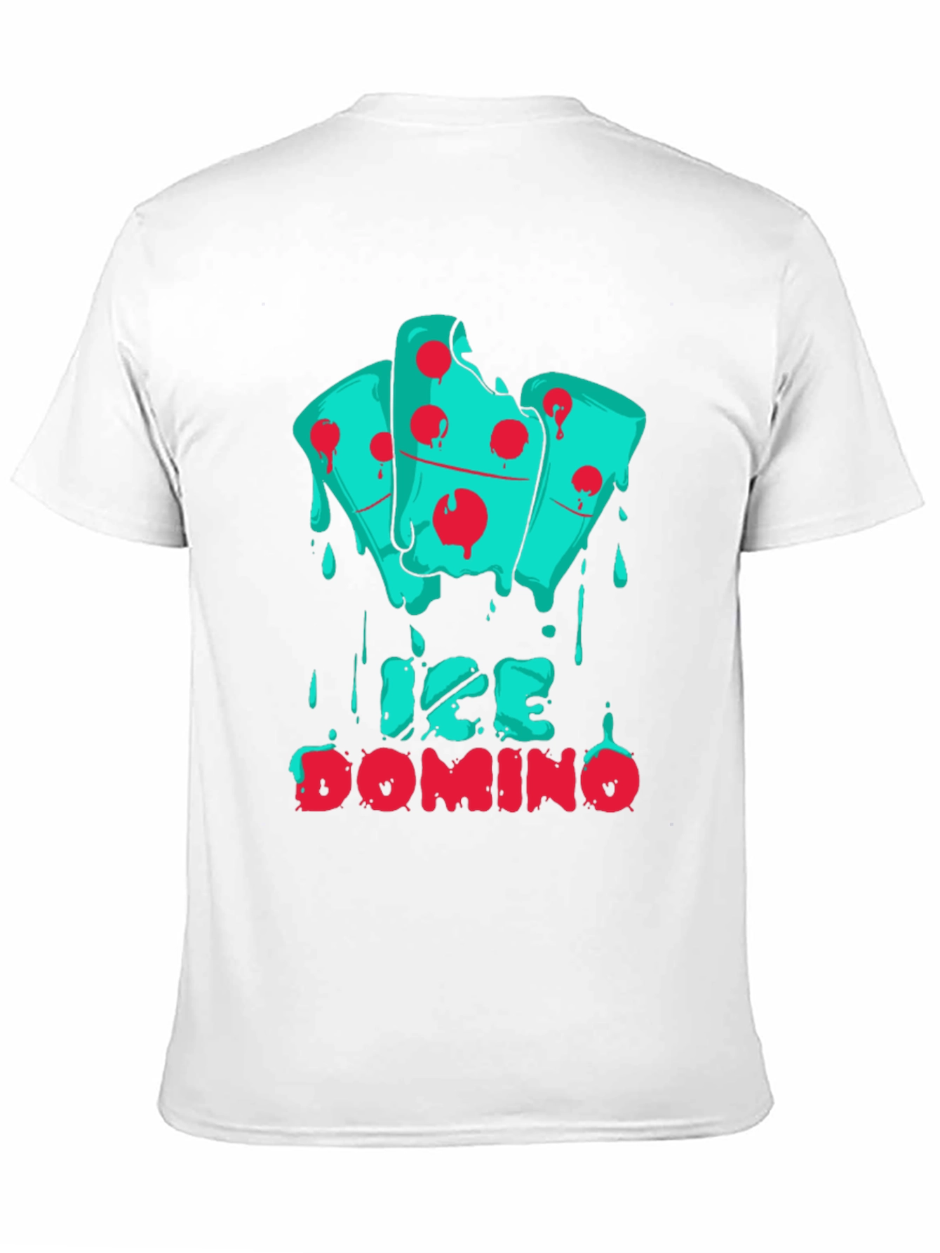 Ice Domino Graphic Print Black T-Shirt