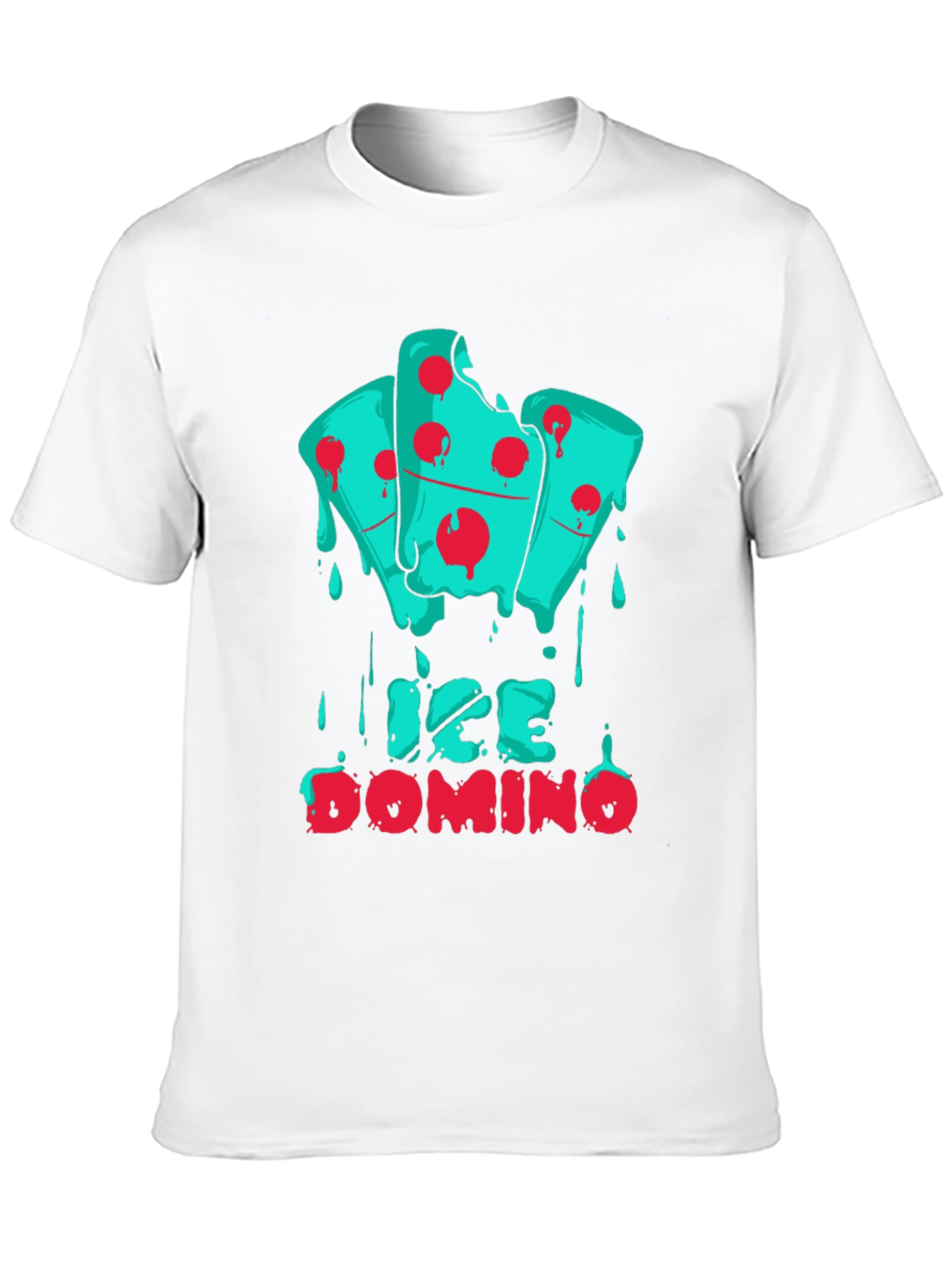 Ice Domino Graphic Print Black T-Shirt