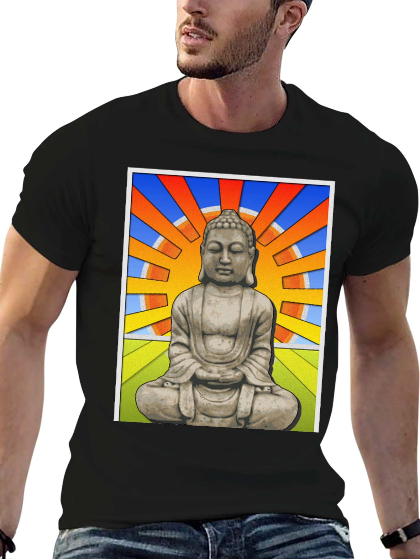 Buddha Graphic T-Shirt - Artistic Zen Design