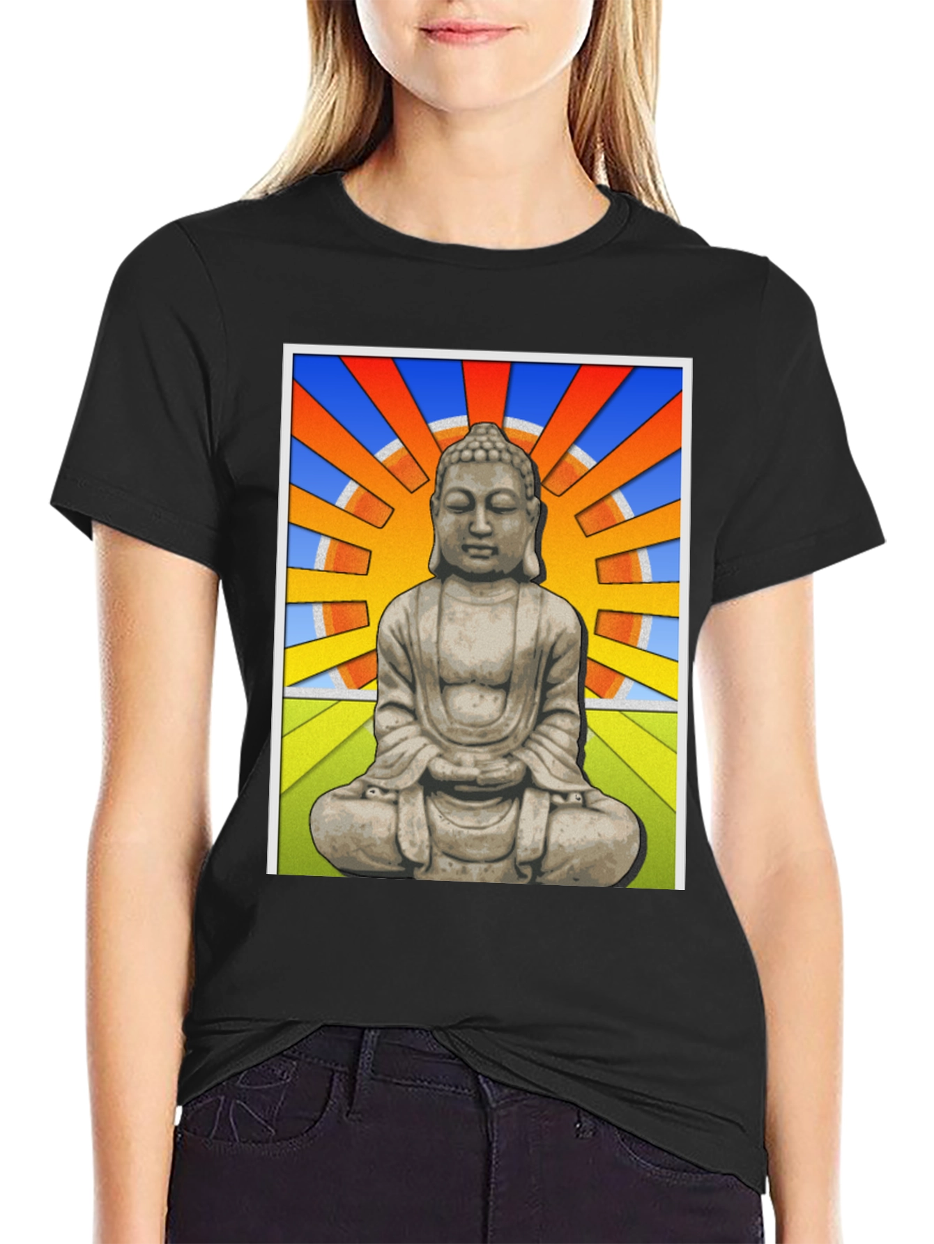 Buddha Graphic T-Shirt - Artistic Zen Design