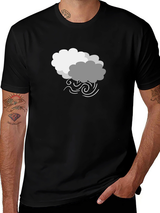 Stormy Weather Graphic Tee - Black Cotton