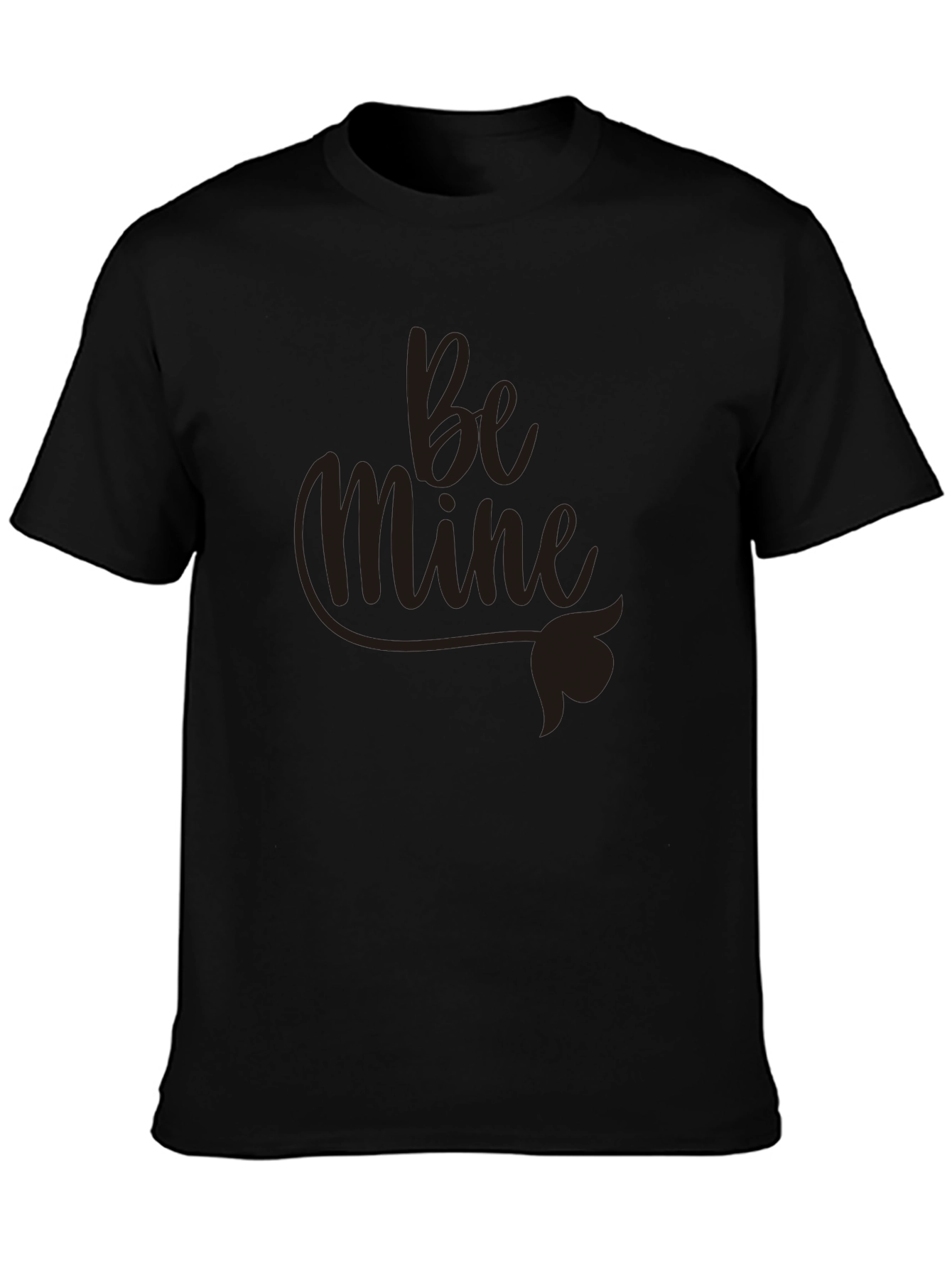 Be Mine Black Tee - Stylish & Comfortable