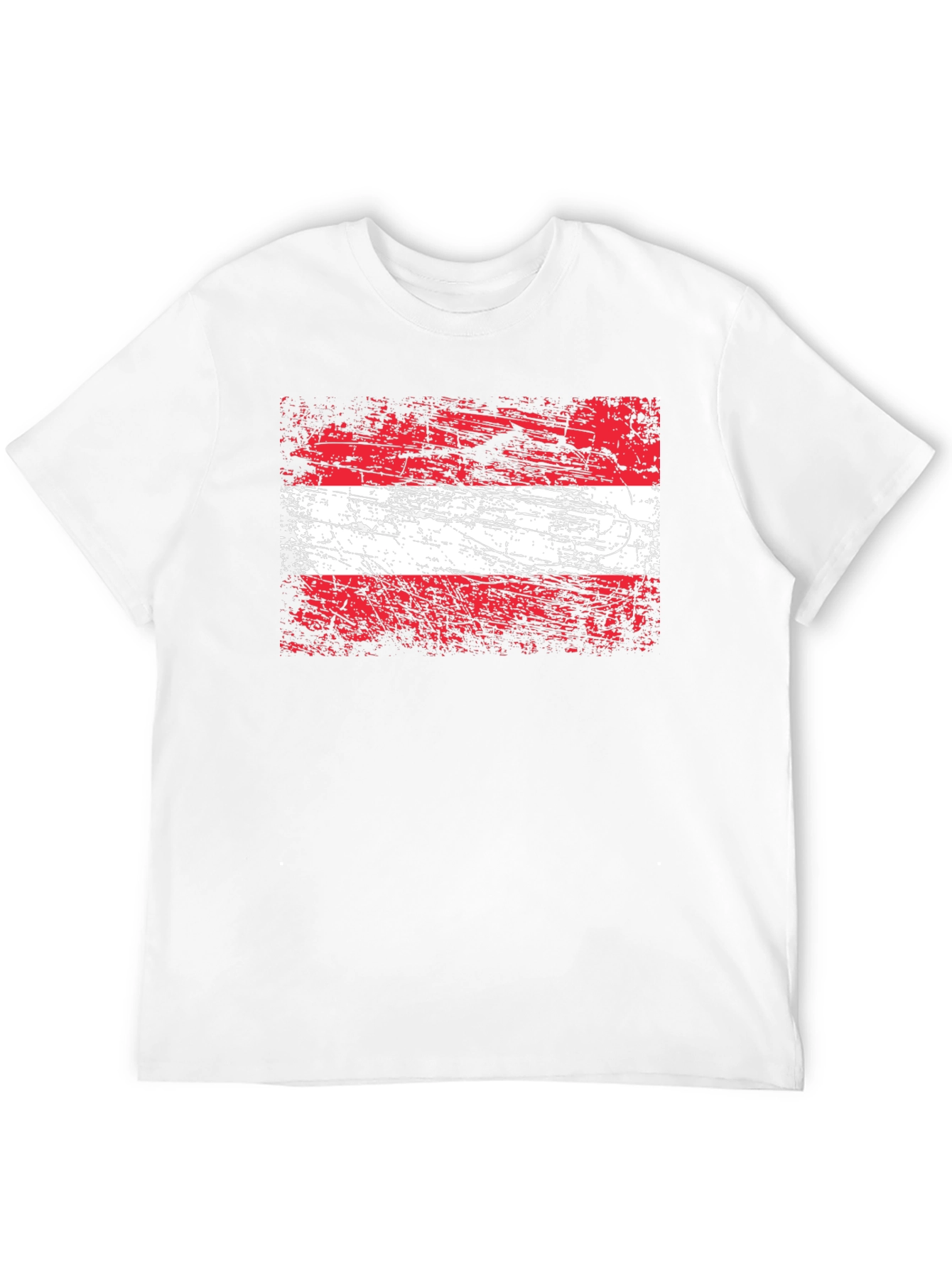 Austria Flag T-Shirt Distressed Graphic Tee