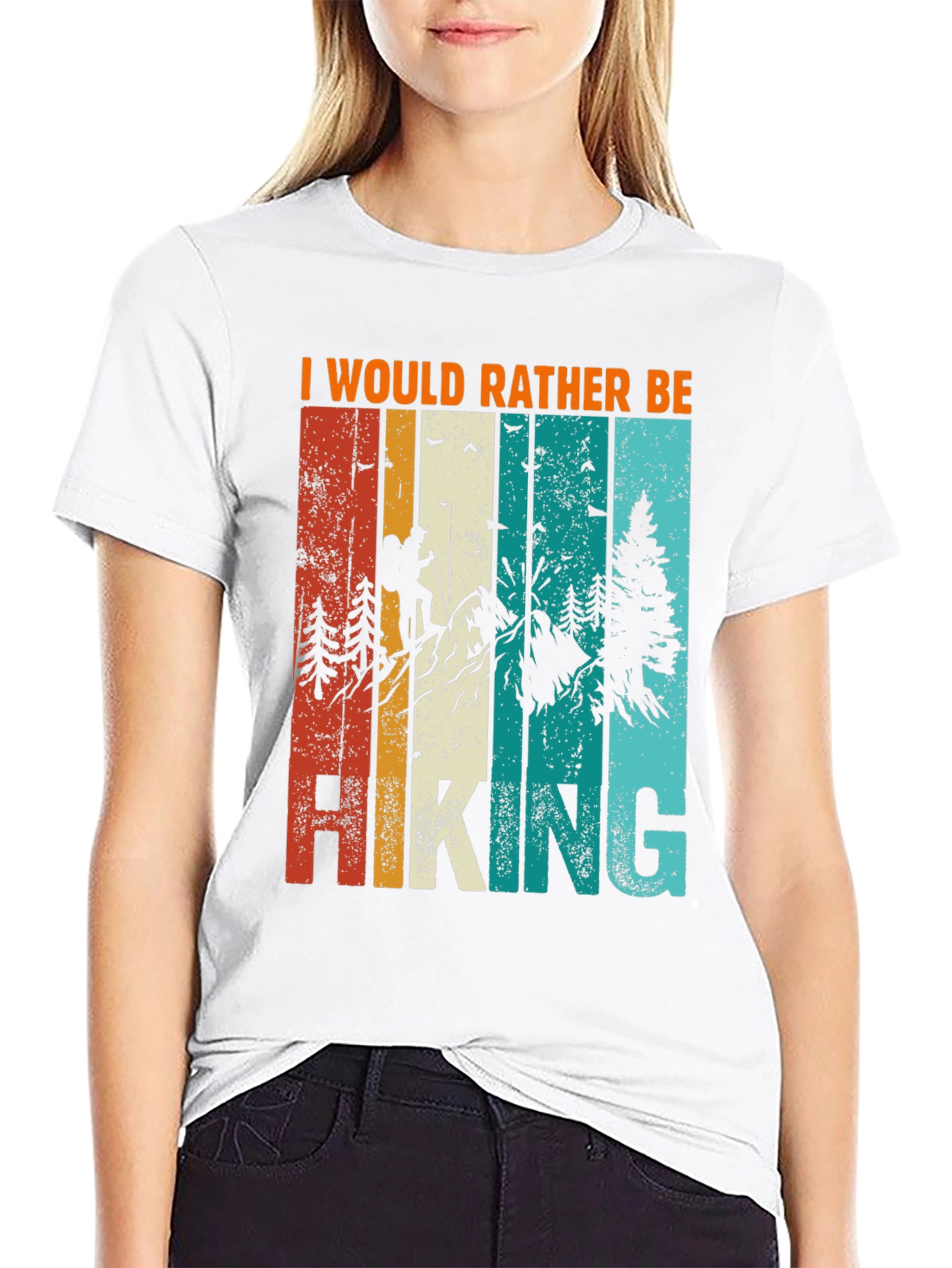 Retro Hiking T-Shirt: I Would Rather Be Hiking
