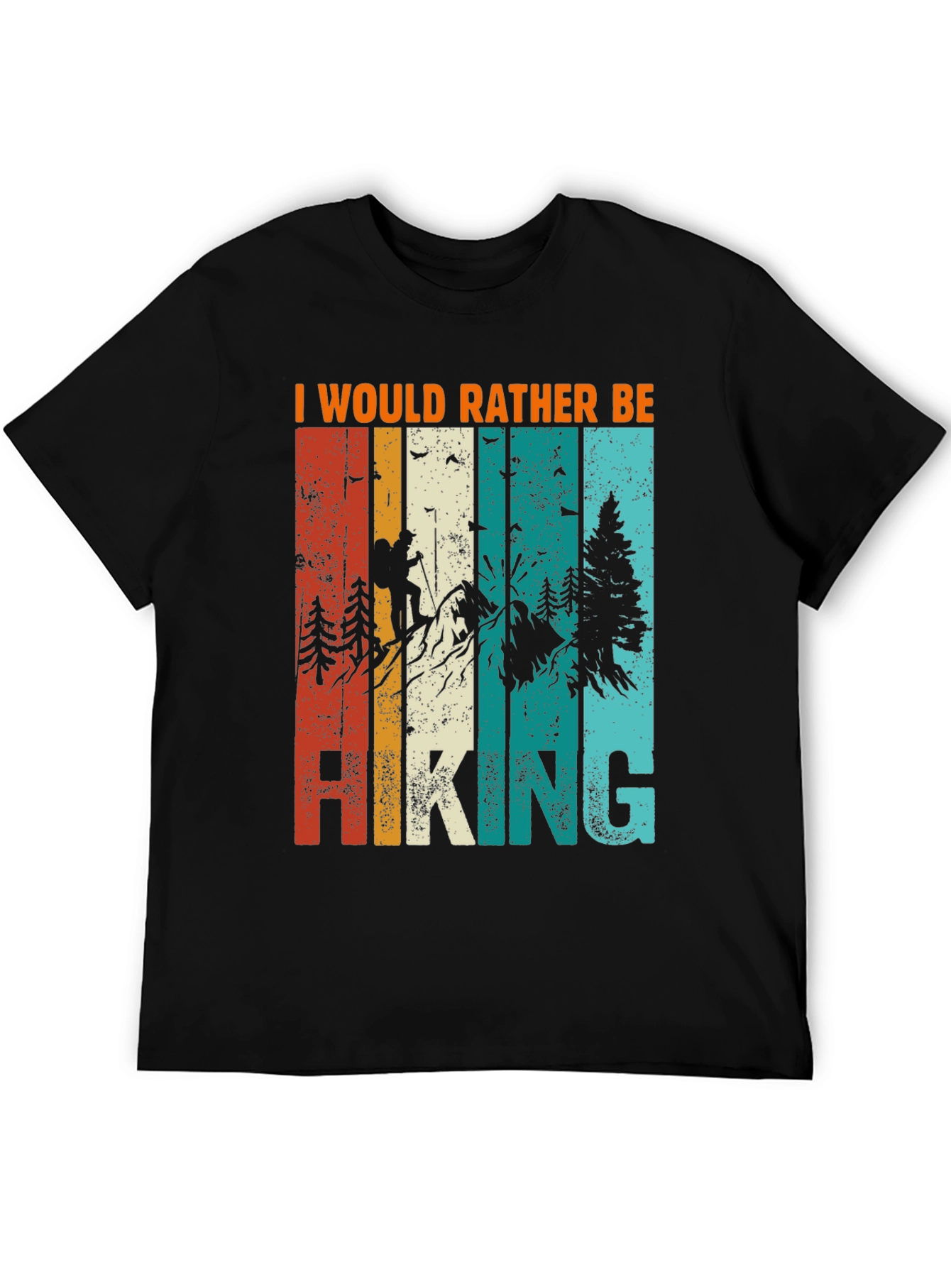 Retro Hiking T-Shirt: I Would Rather Be Hiking