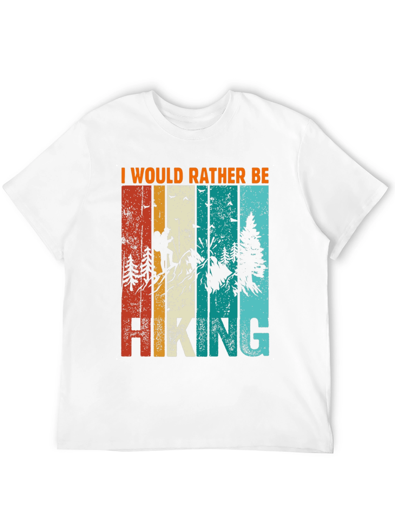Retro Hiking T-Shirt: I Would Rather Be Hiking