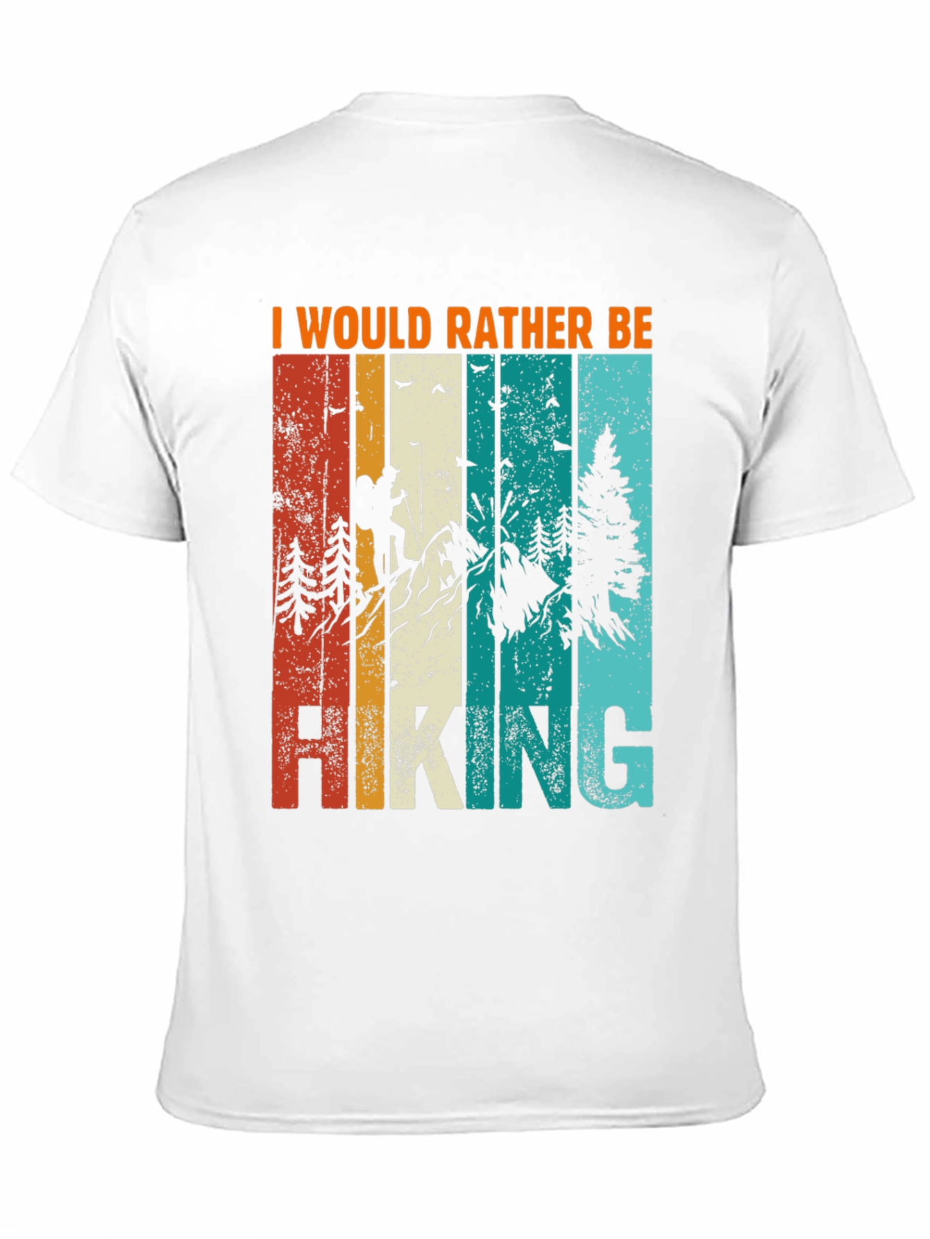 Retro Hiking T-Shirt: I Would Rather Be Hiking