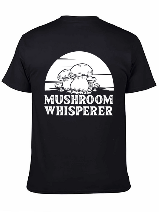 Mushroom Whisperer Graphic T-Shirt - Black
