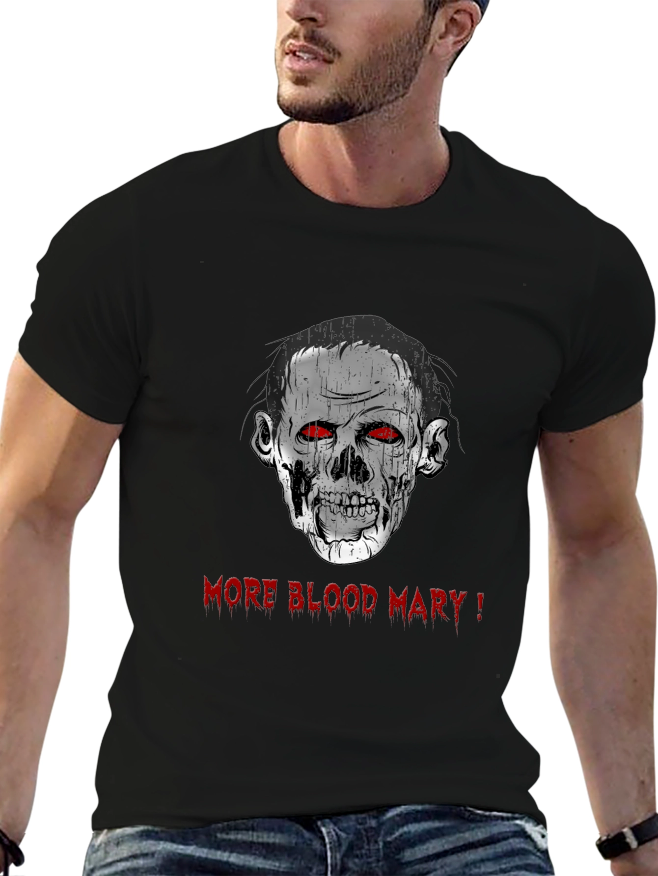 Zombie More Blood Mary! Graphic Black T-Shirt