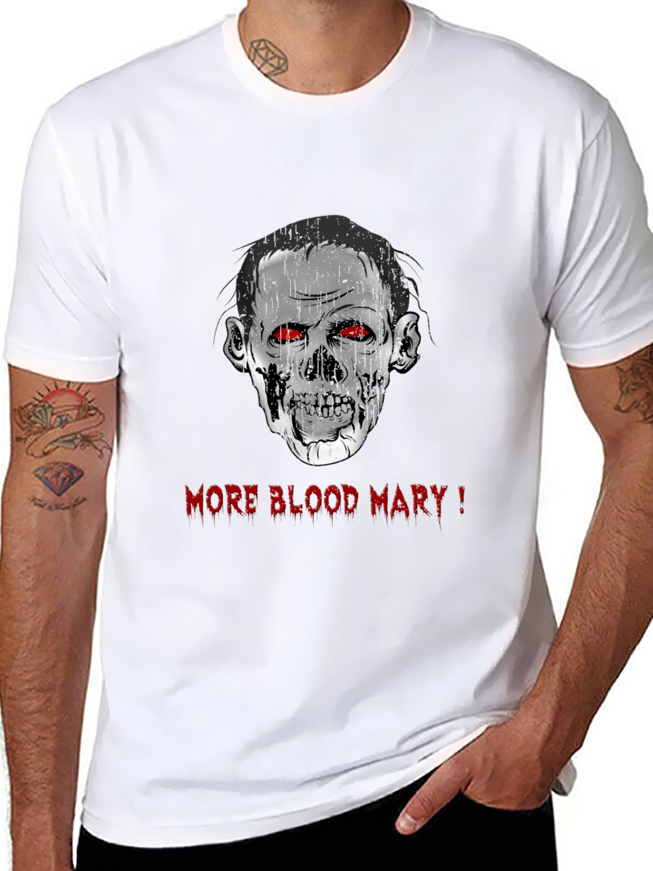 Zombie More Blood Mary! Graphic Black T-Shirt