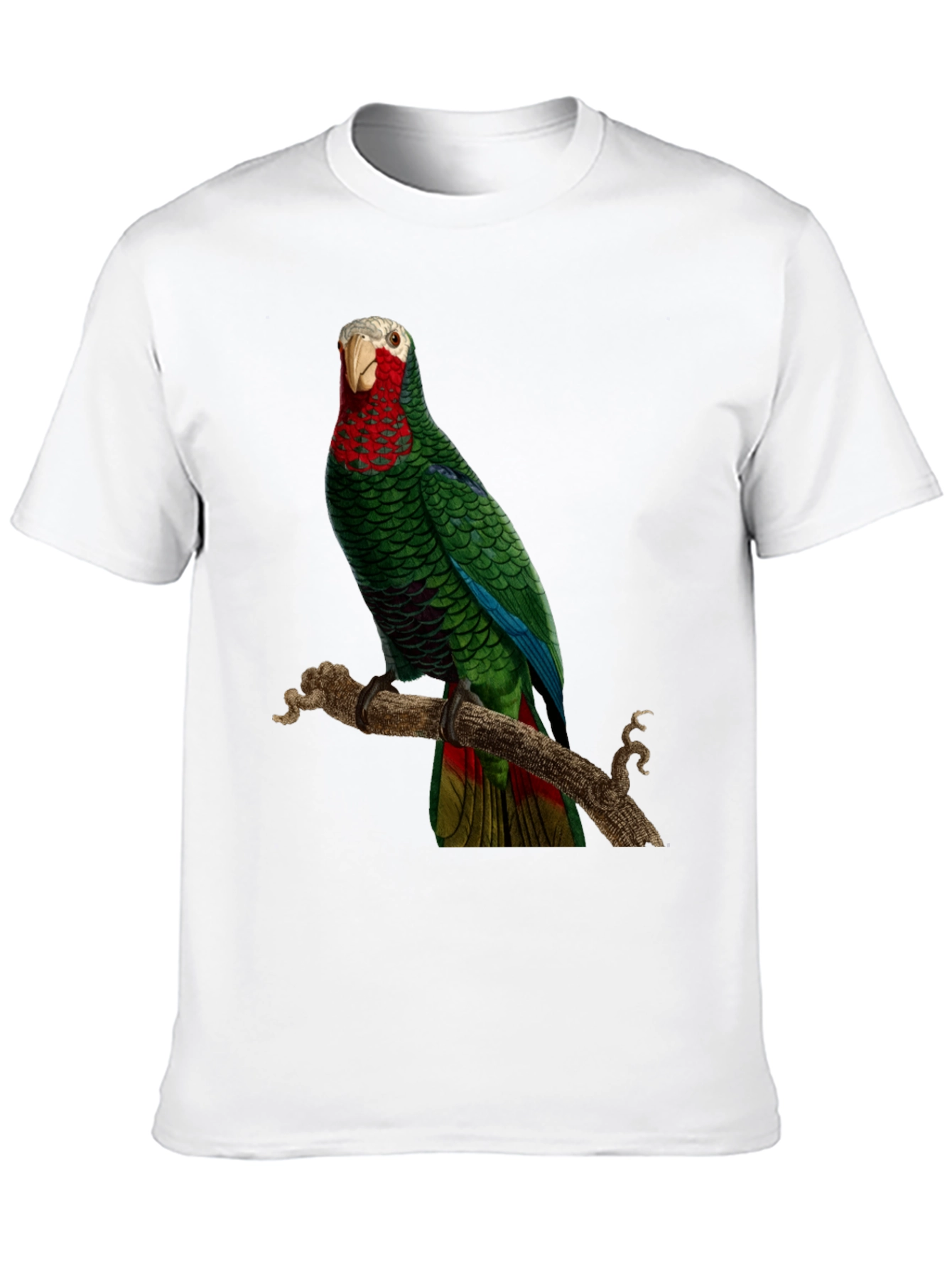 Parrot Graphic T-Shirt - Green Bird Design
