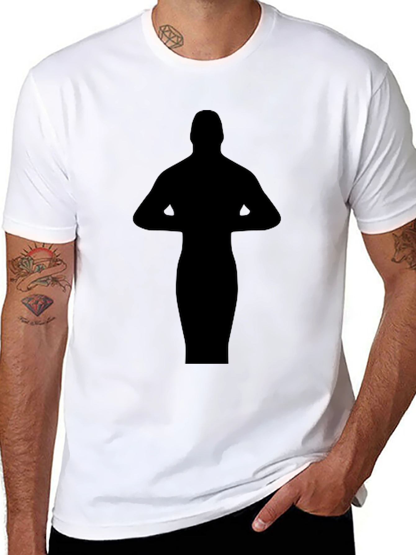 Silhouette T-Shirt - Black Graphic Tee