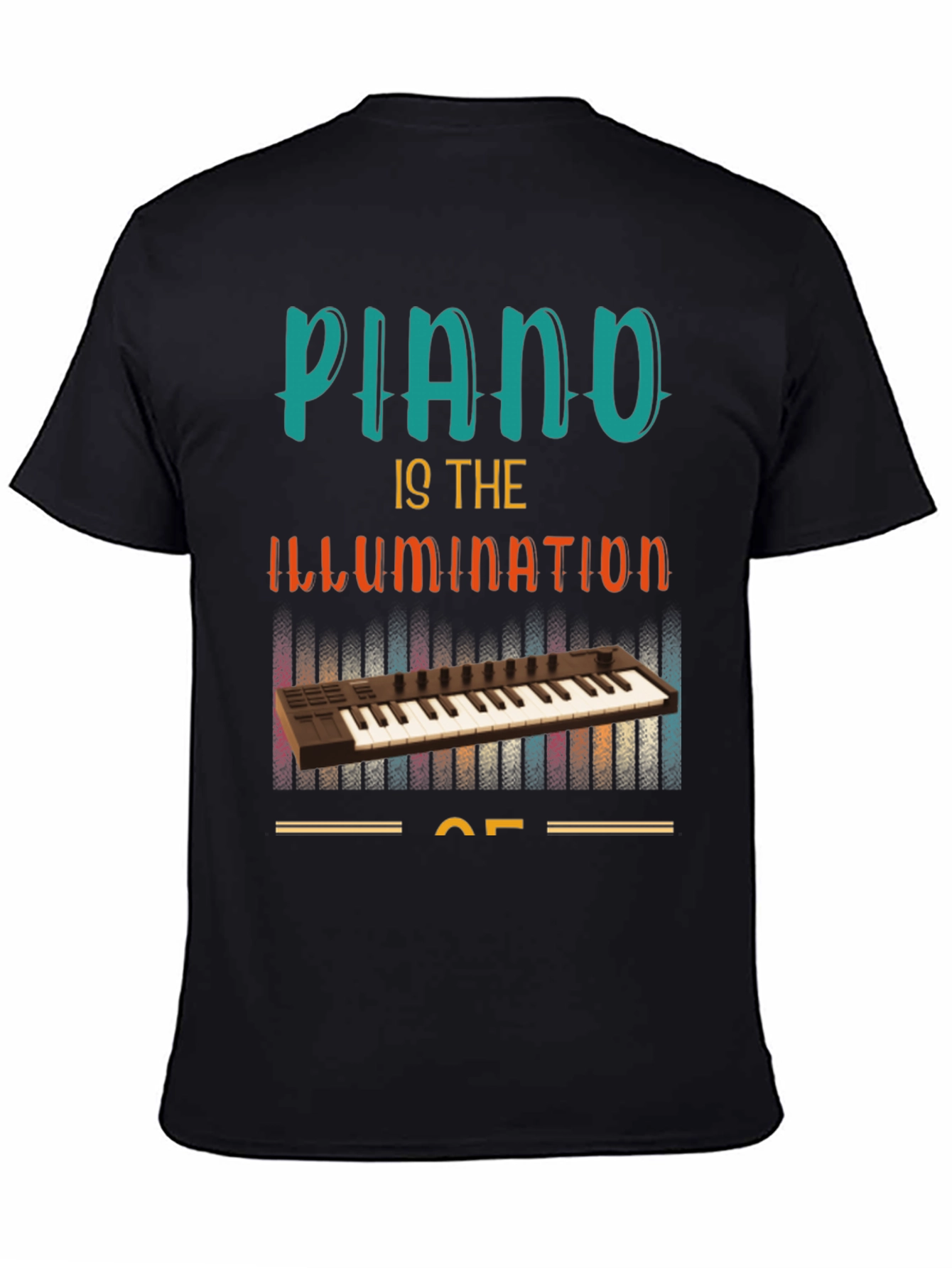 Piano Illumination T-Shirt - Music Lover Tee