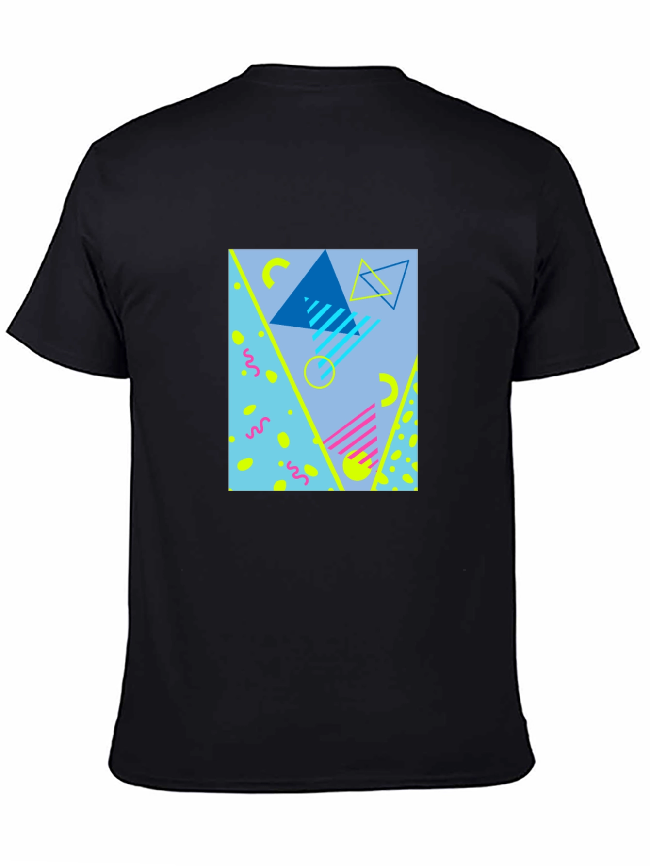 Retro 90s Style Graphic T-Shirt - Black
