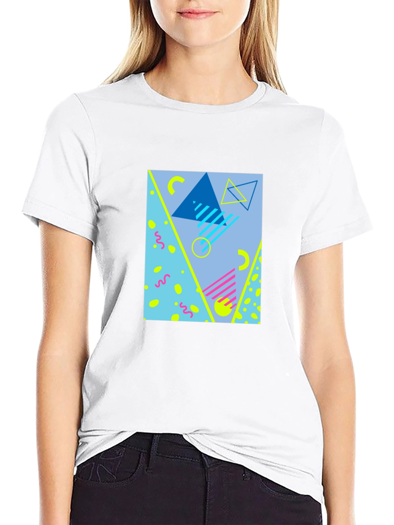 Retro 90s Style Graphic T-Shirt - Black