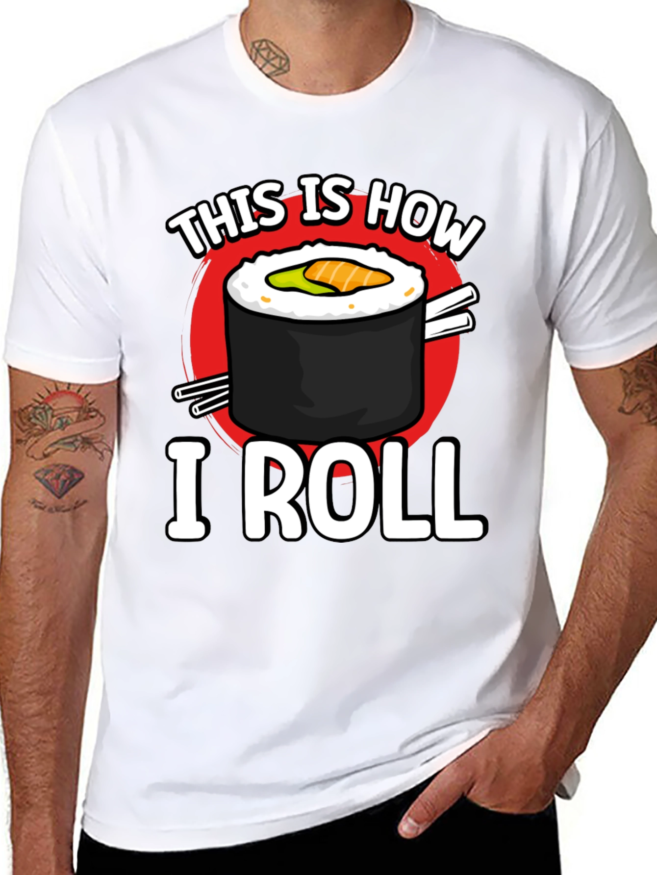 This is How I Roll Sushi Graphic T-Shirt