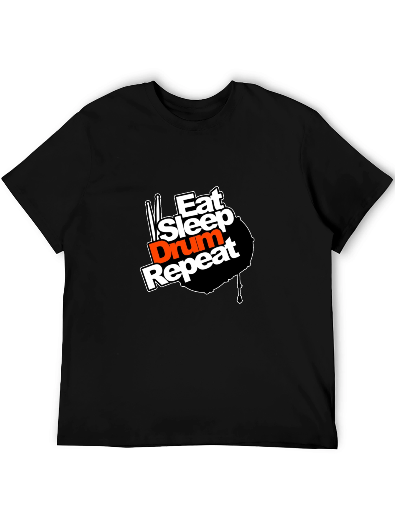 Eat Sleep Drum Repeat Graphic T-Shirt