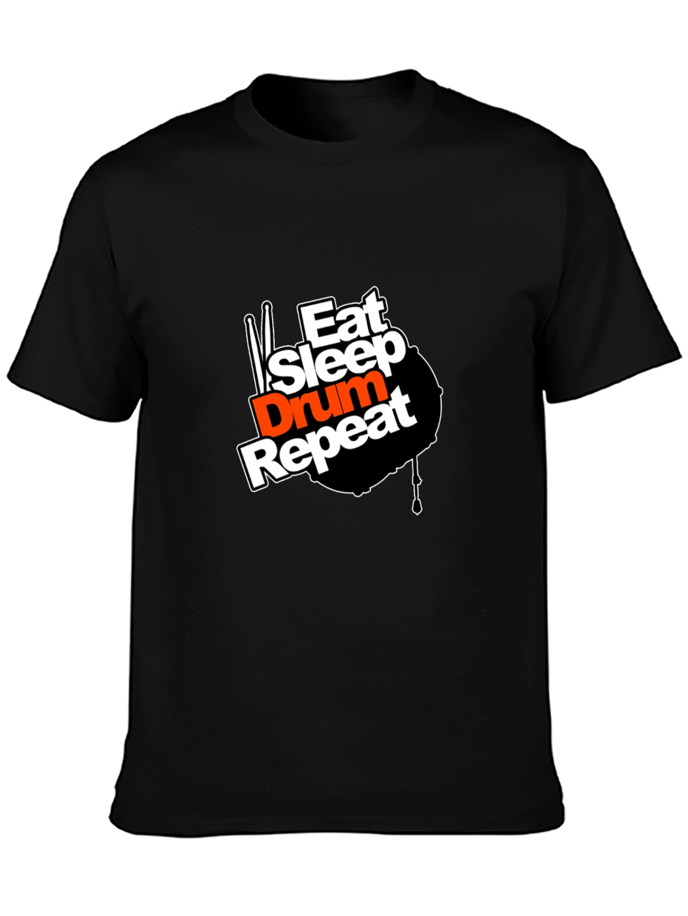 Eat Sleep Drum Repeat Graphic T-Shirt