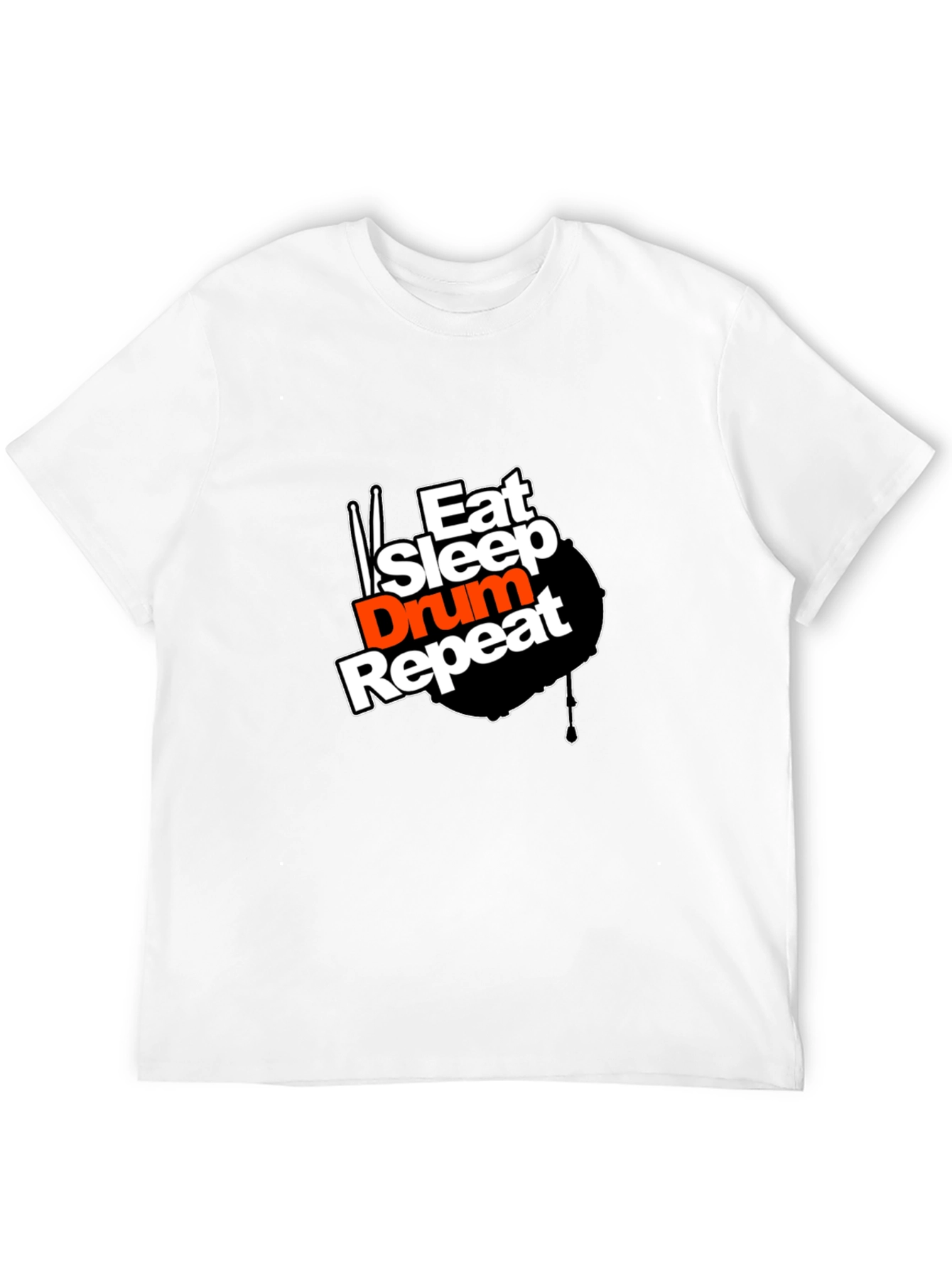 Eat Sleep Drum Repeat Graphic T-Shirt