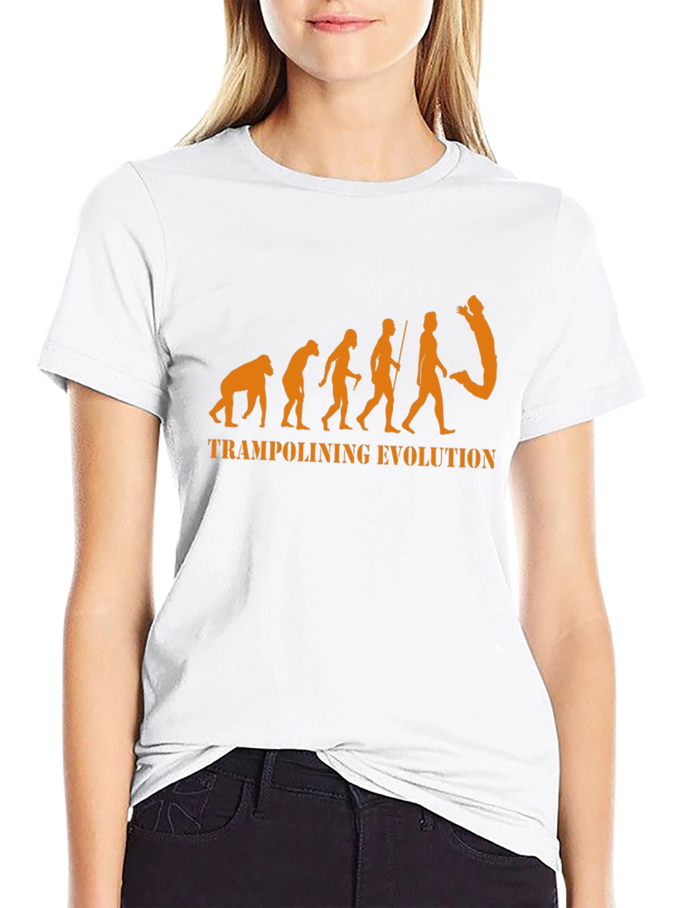 Trampolining Evolution Graphic T-Shirt - Black