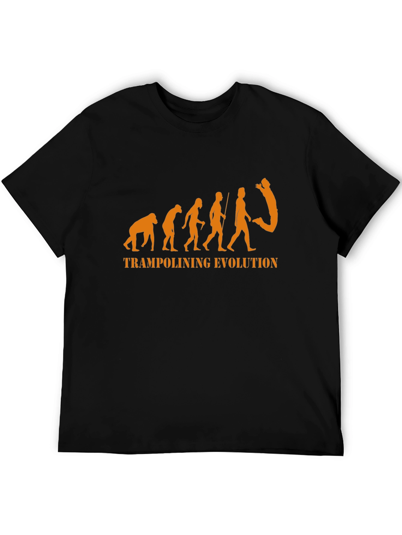 Trampolining Evolution Graphic T-Shirt - Black