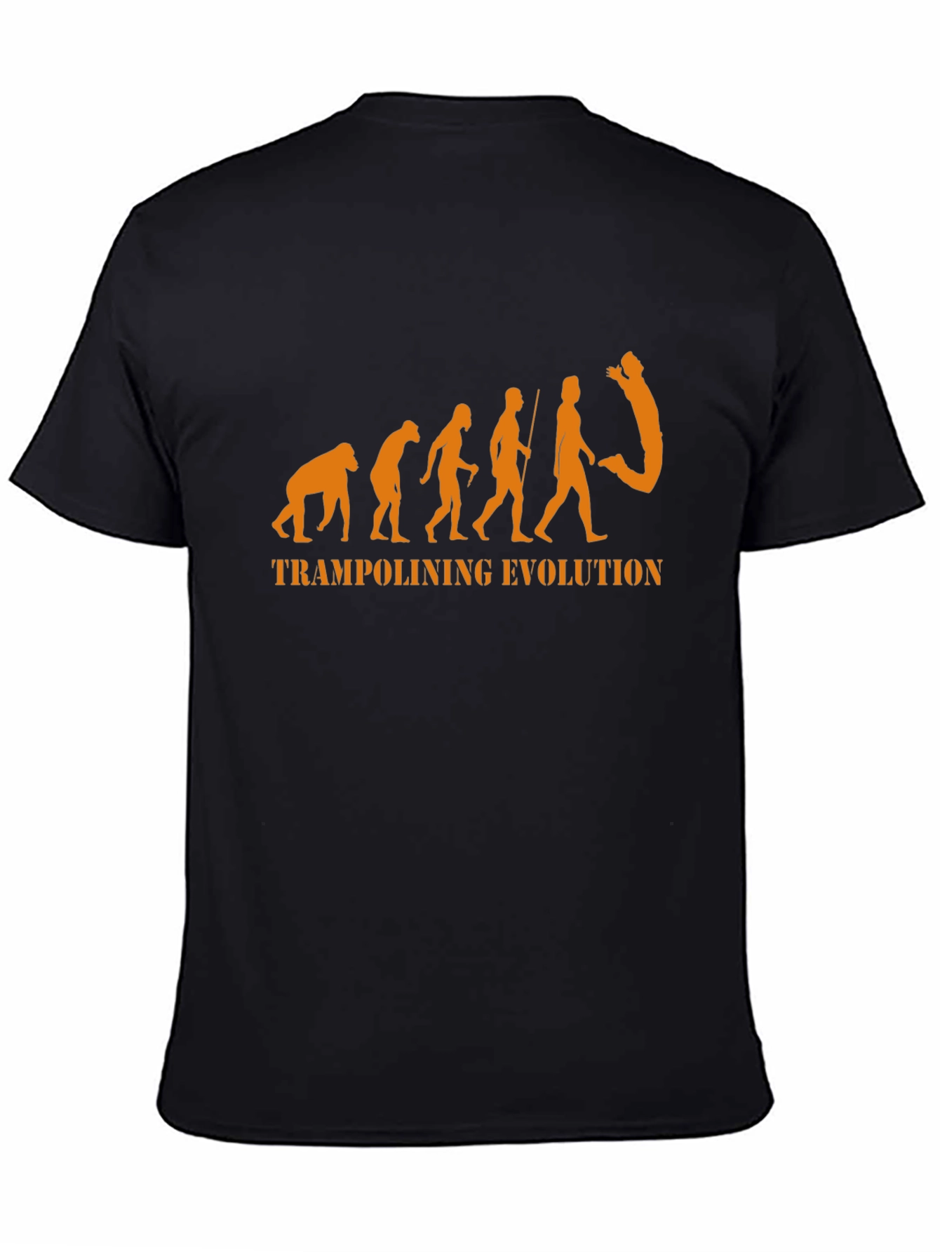 Trampolining Evolution Graphic T-Shirt - Black