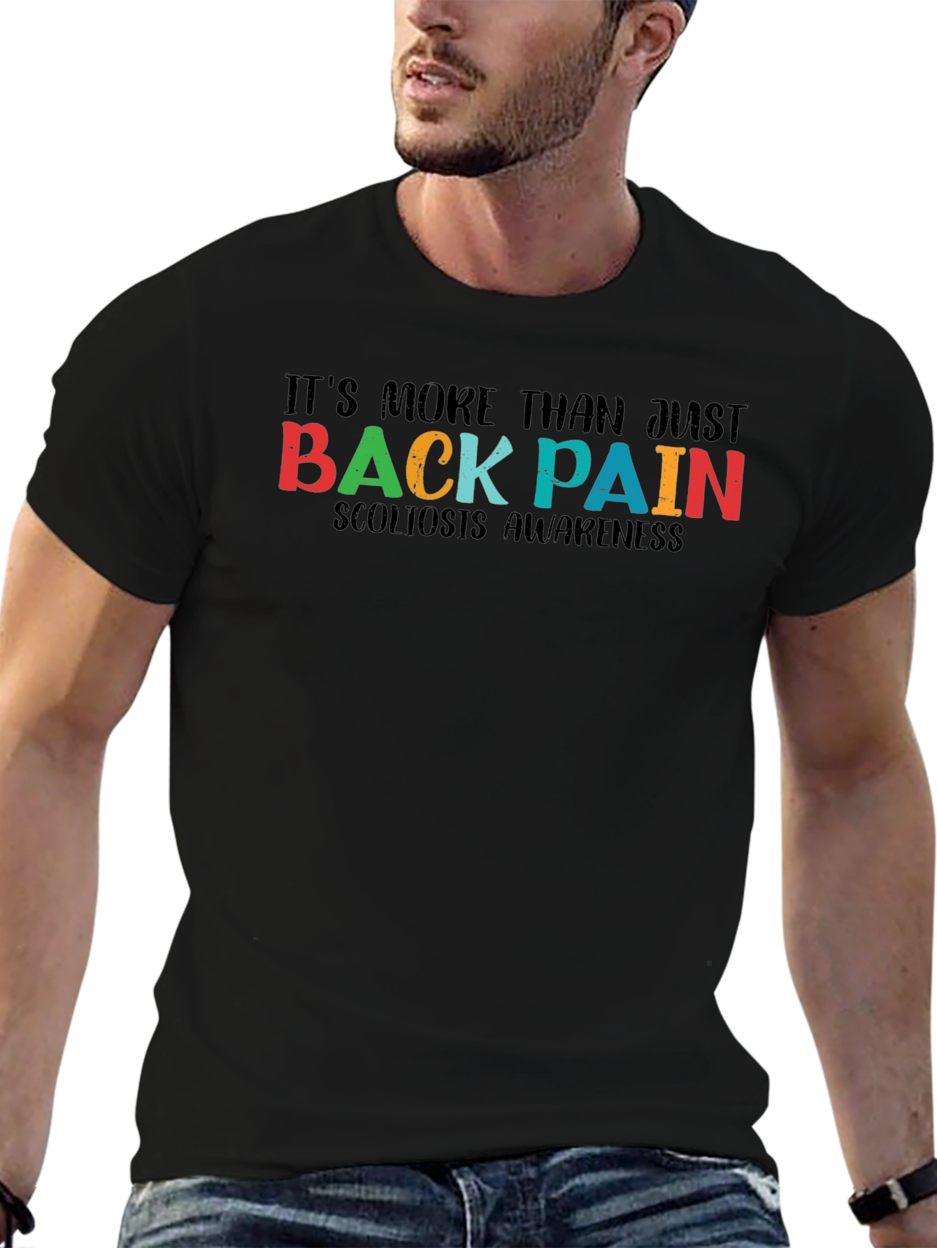 Scoliosis Awareness Black Tee
