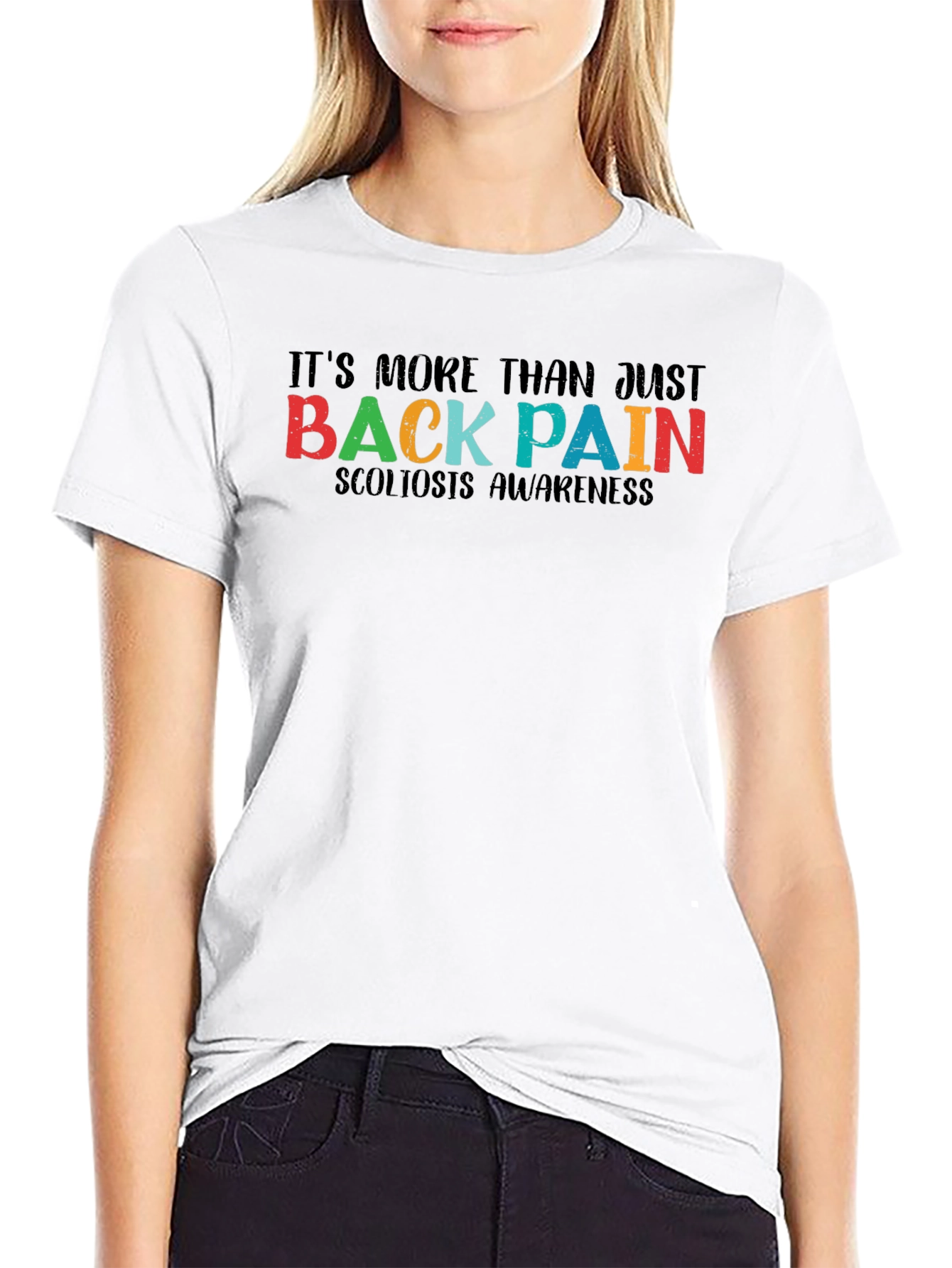 Scoliosis Awareness Black Tee