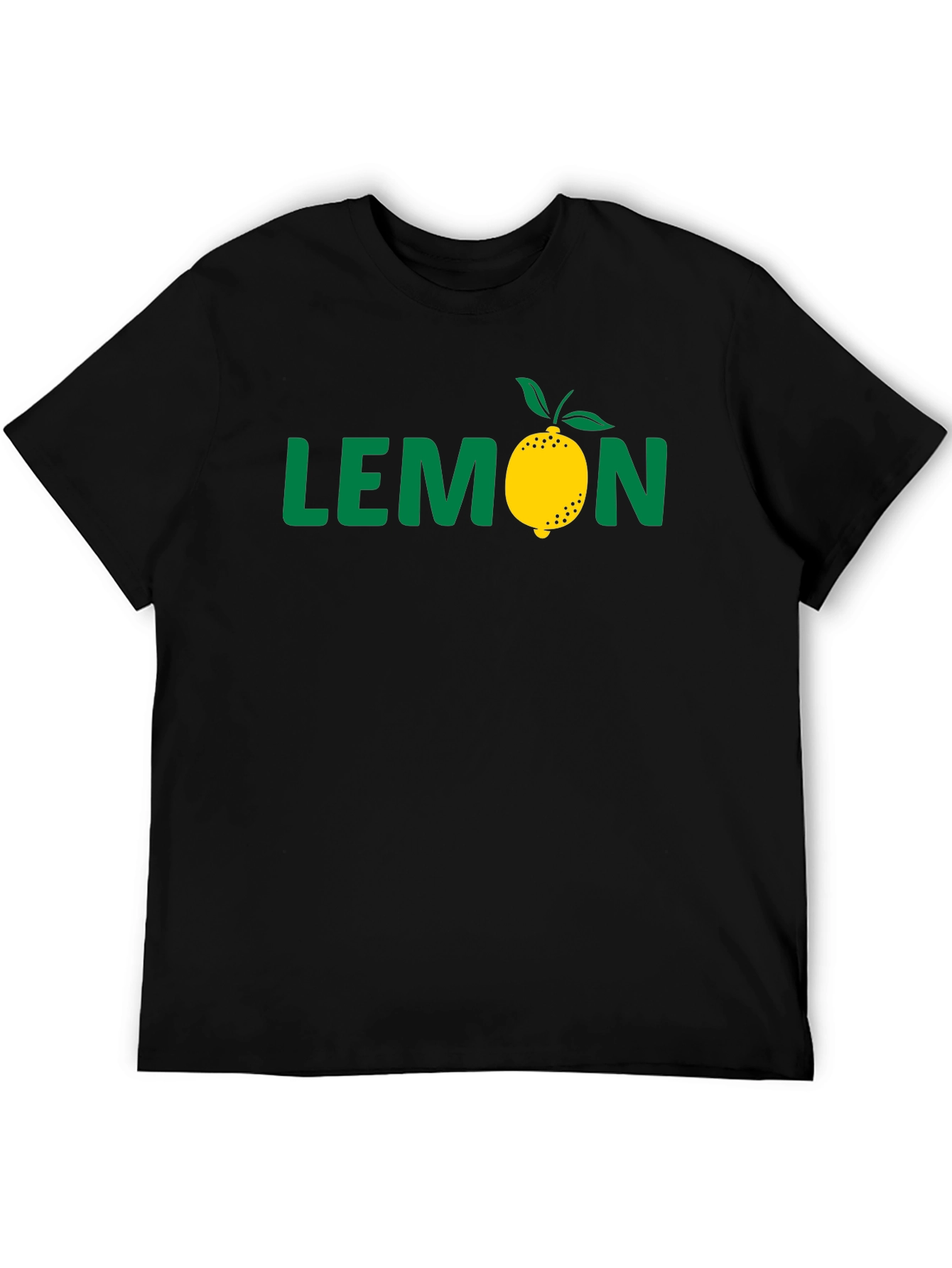 Lemon Graphic Black T-Shirt
