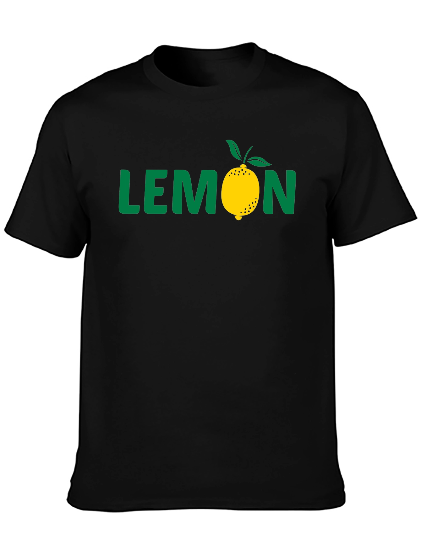 Lemon Graphic Black T-Shirt