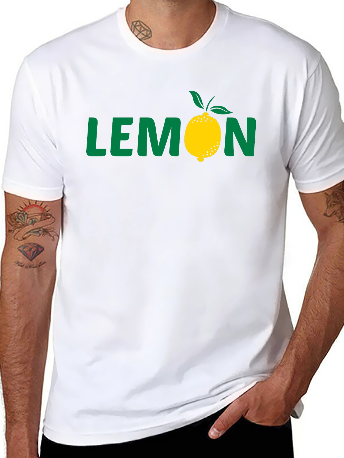 Lemon Graphic Black T-Shirt