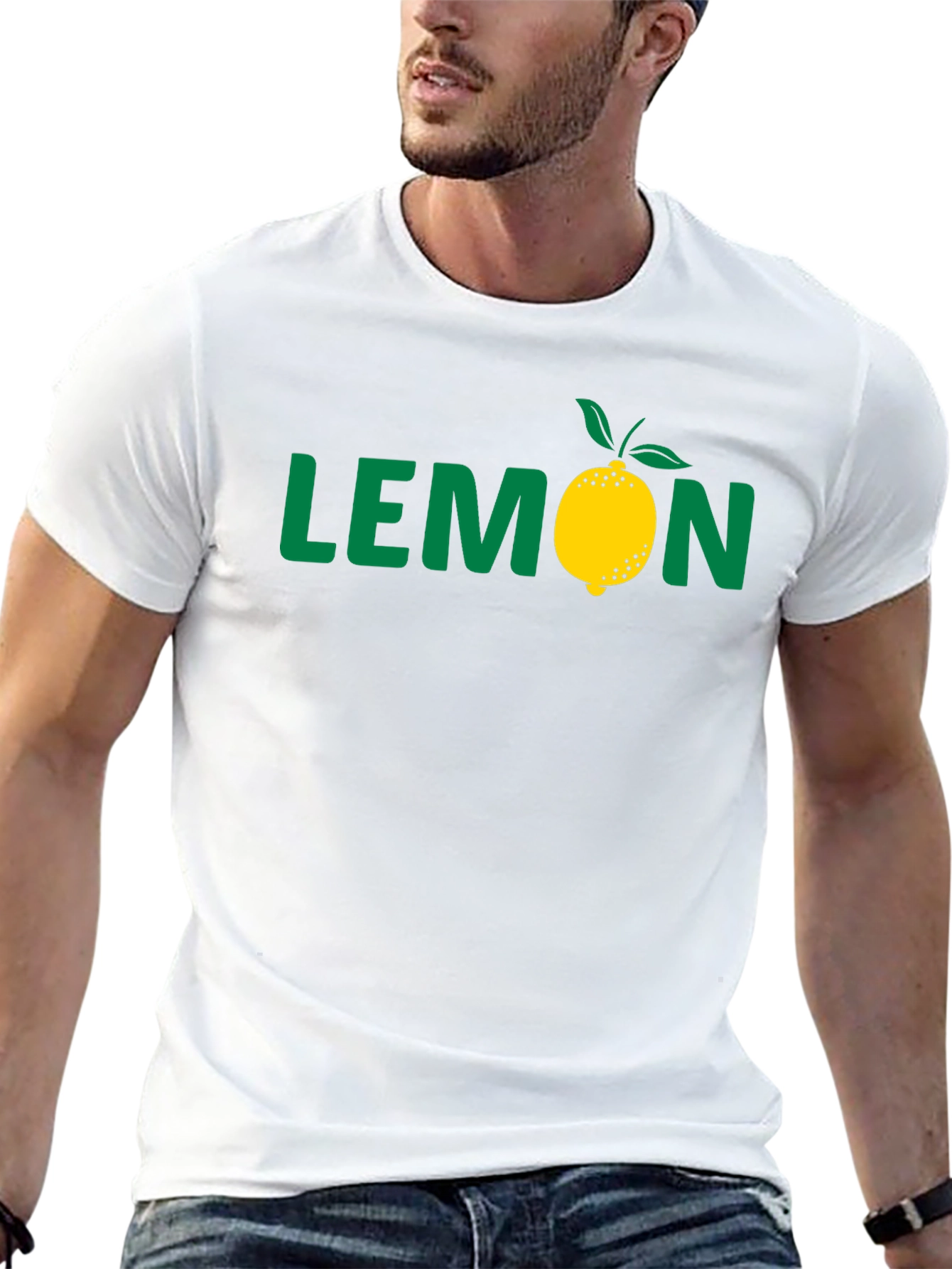 Lemon Graphic Black T-Shirt