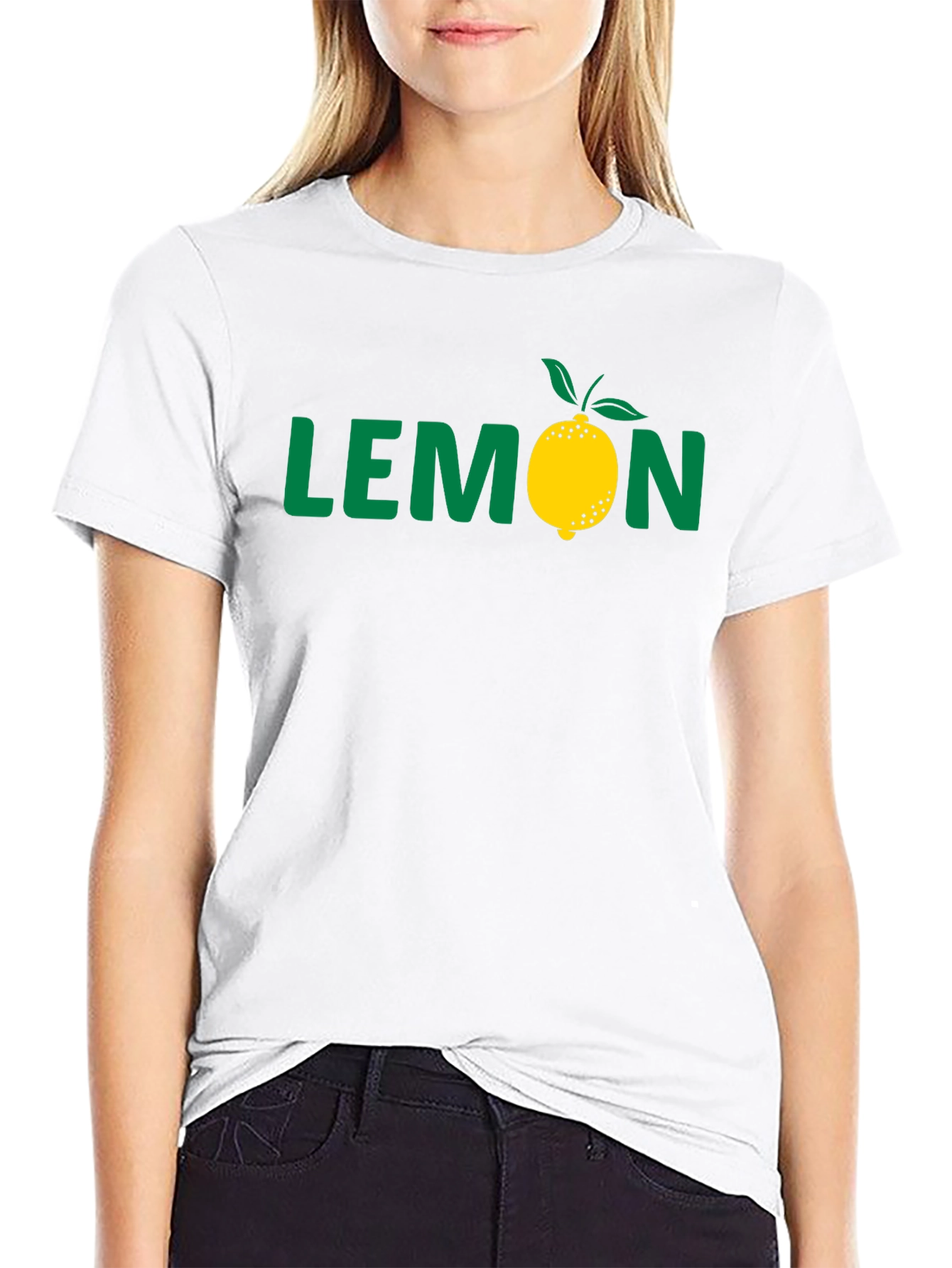 Lemon Graphic Black T-Shirt