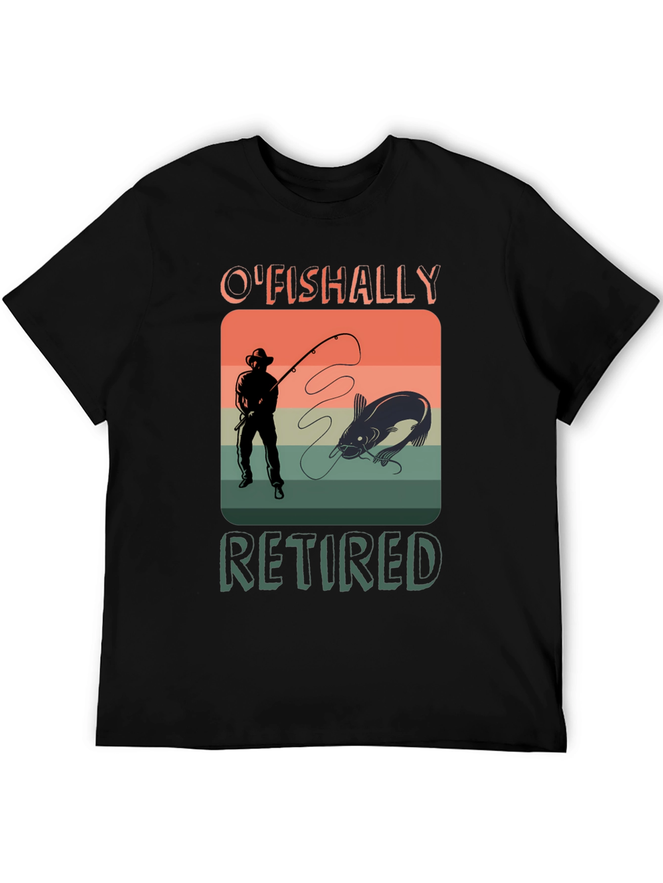 OFishally Retired Fishing T-Shirt