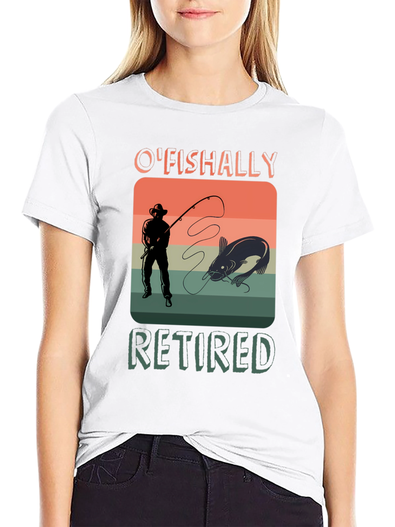 OFishally Retired Fishing T-Shirt