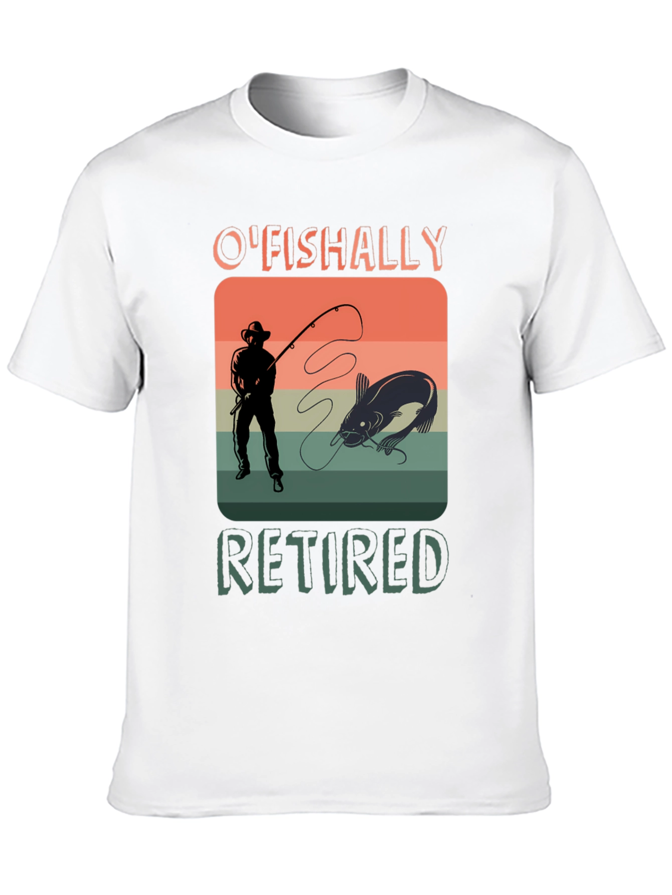OFishally Retired Fishing T-Shirt
