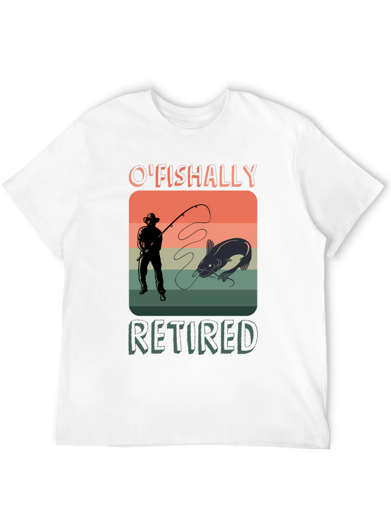 OFishally Retired Fishing T-Shirt
