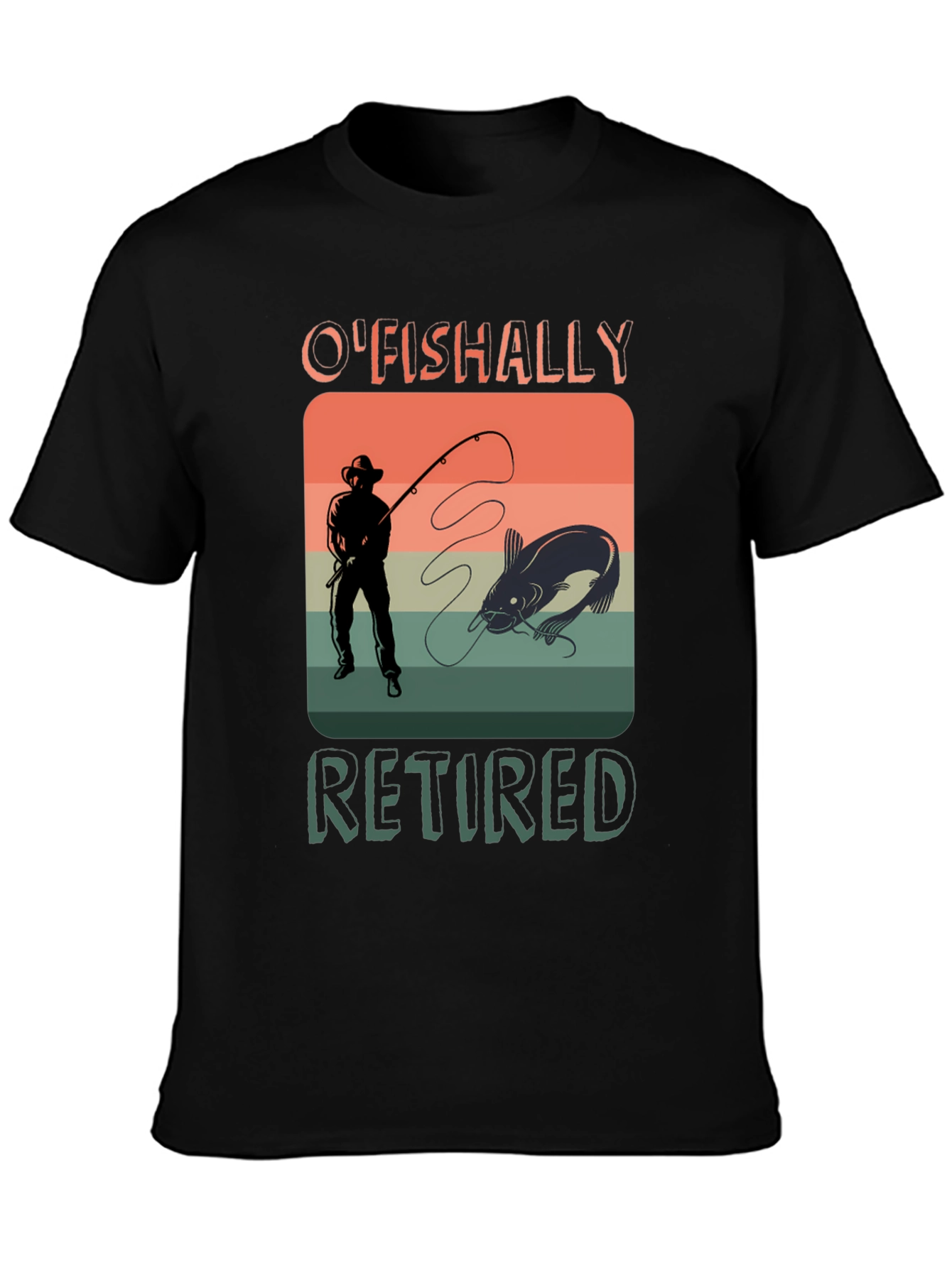 OFishally Retired Fishing T-Shirt