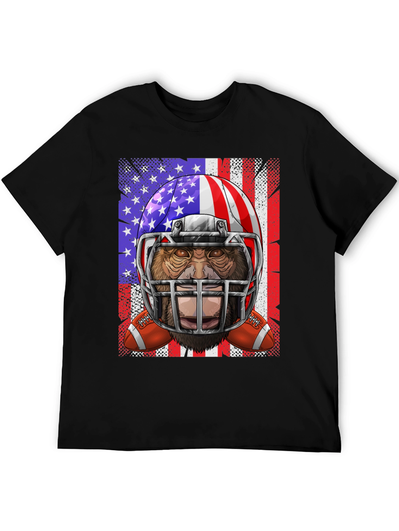 American Football Bigfoot Graphic Tee